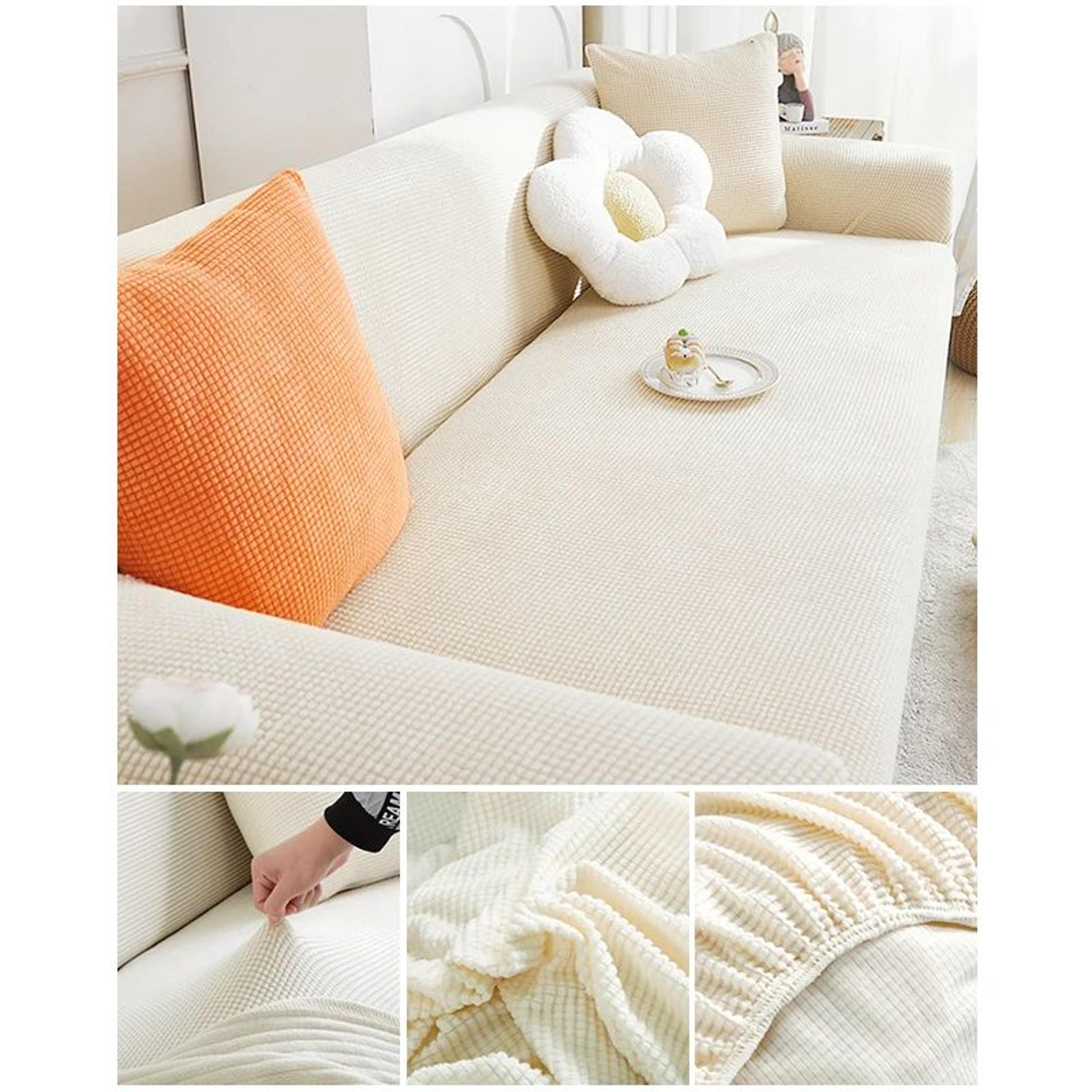 Elastic Jacquard Stretch Sofa Cover For Sectional Couch 17