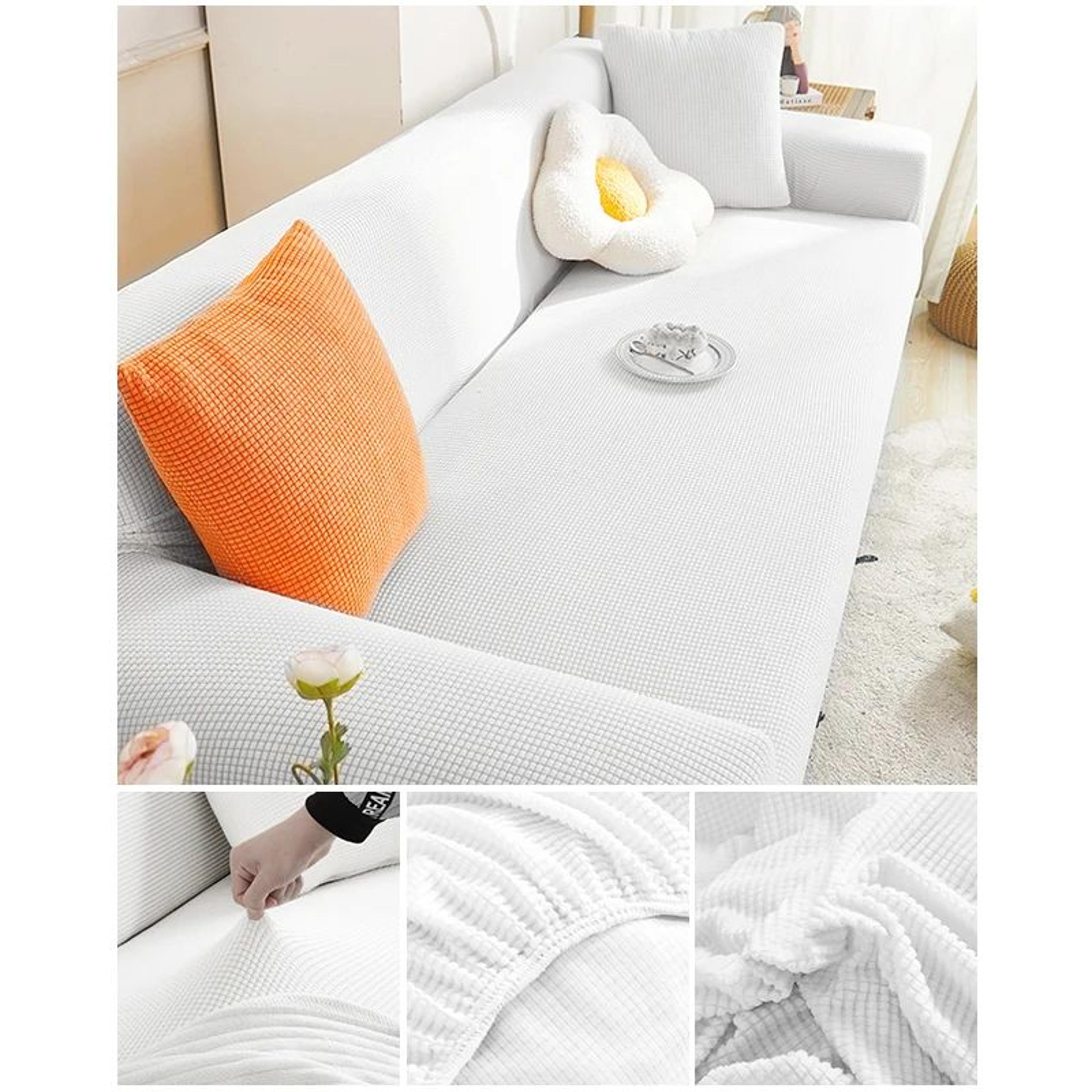Elastic Jacquard Stretch Sofa Cover For Sectional Couch 16