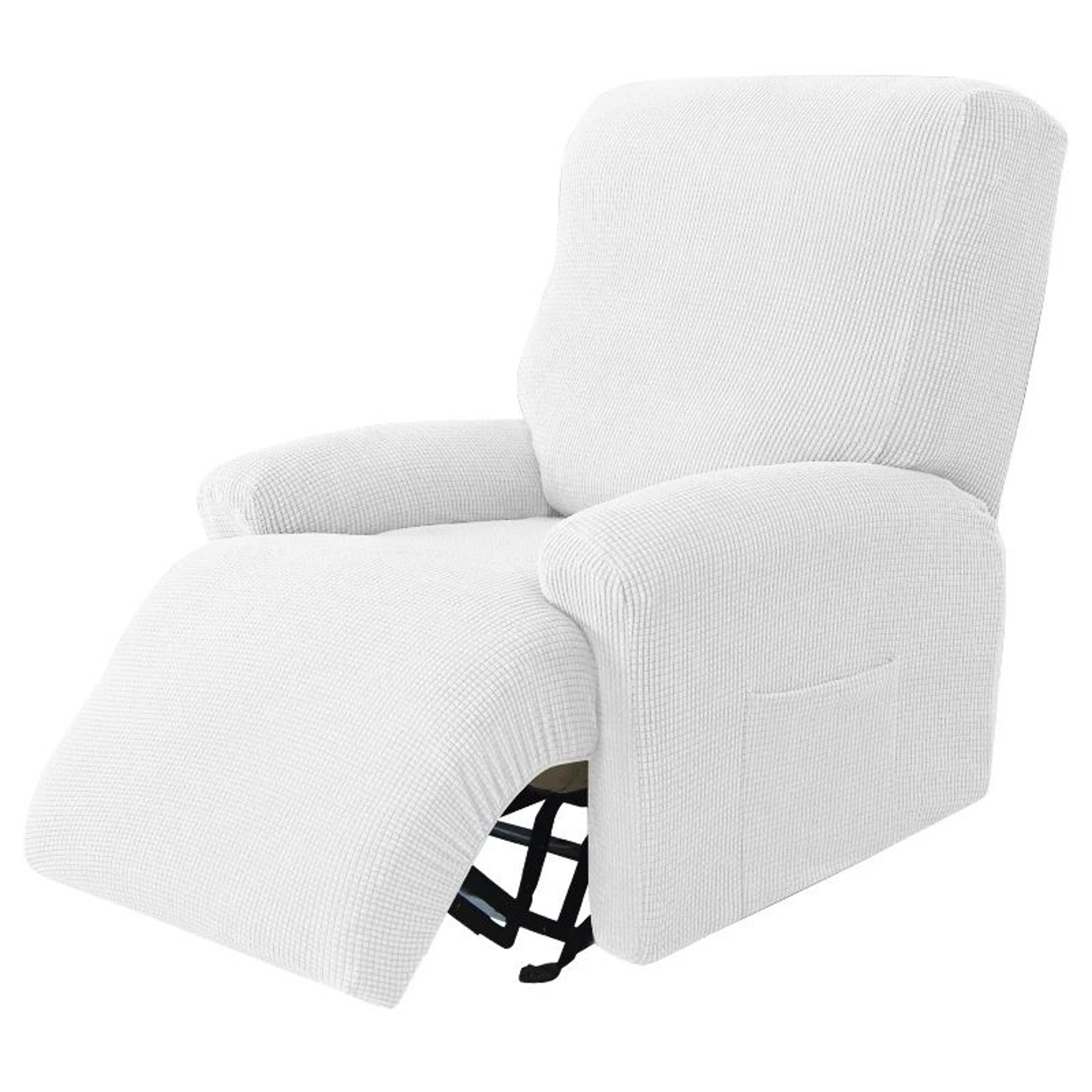 Stretch Spandex Recliner Sofa Cover Four Piece Set 21