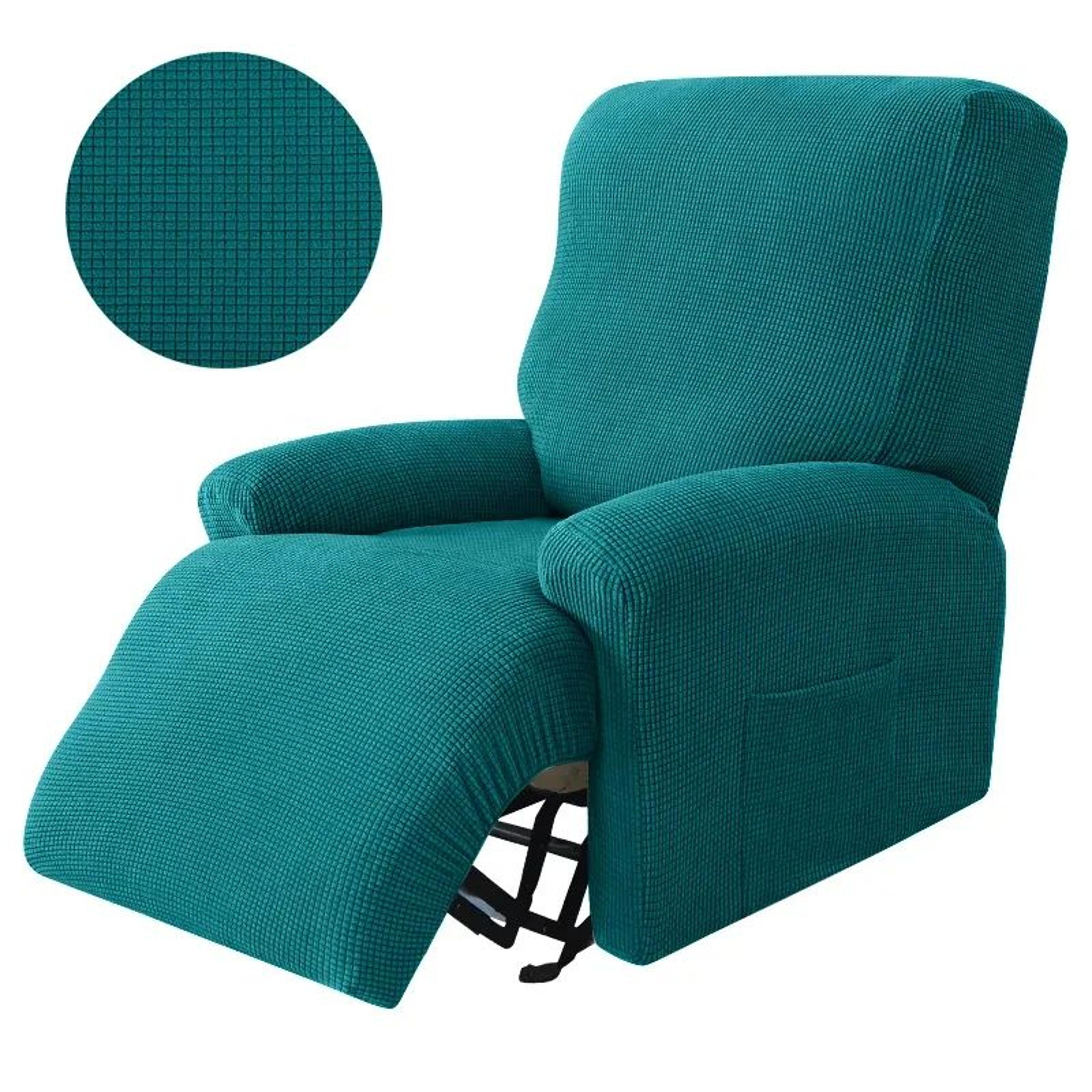 Stretch Spandex Recliner Sofa Cover Four Piece Set 16