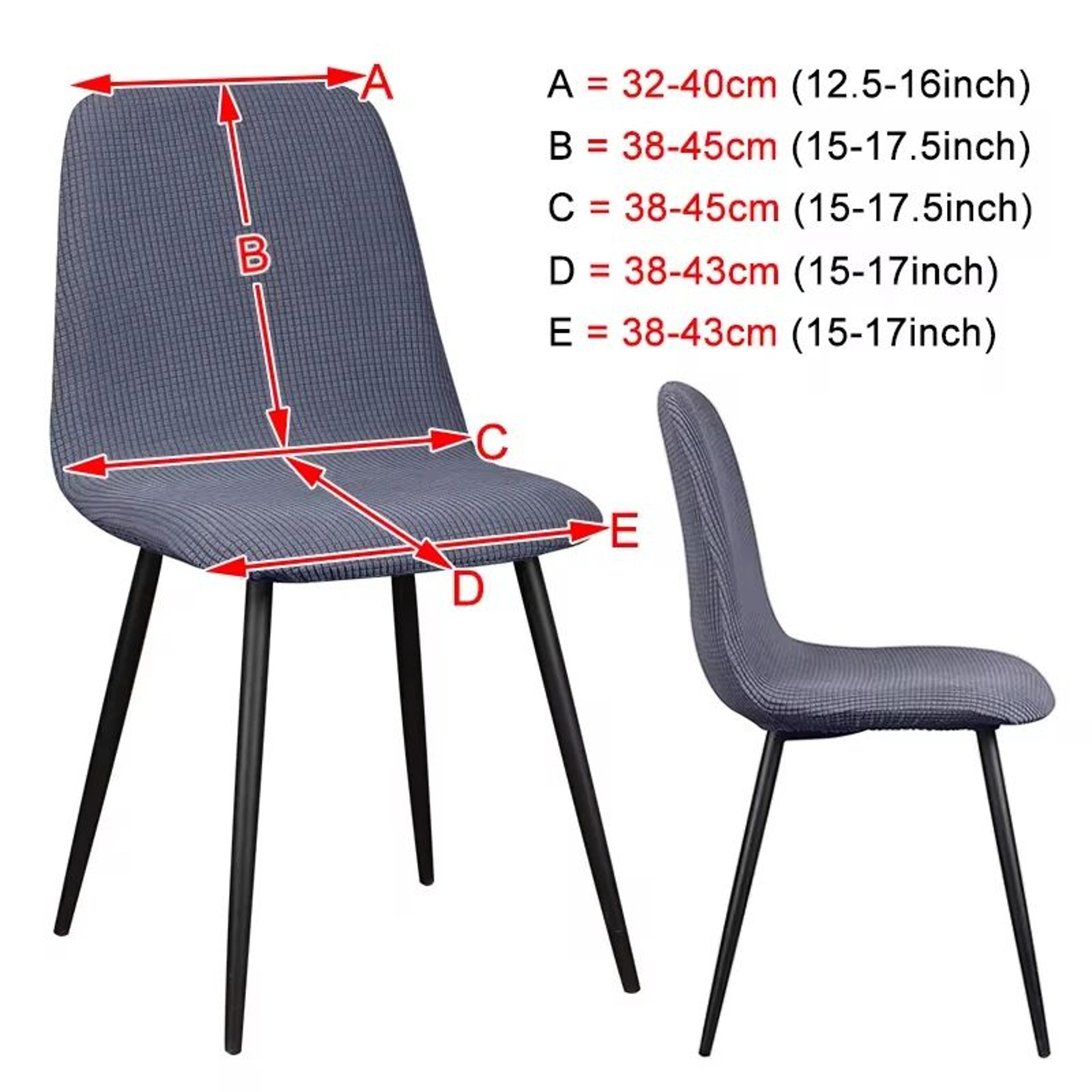 Modern Stretch Short Back Chair Cover 1