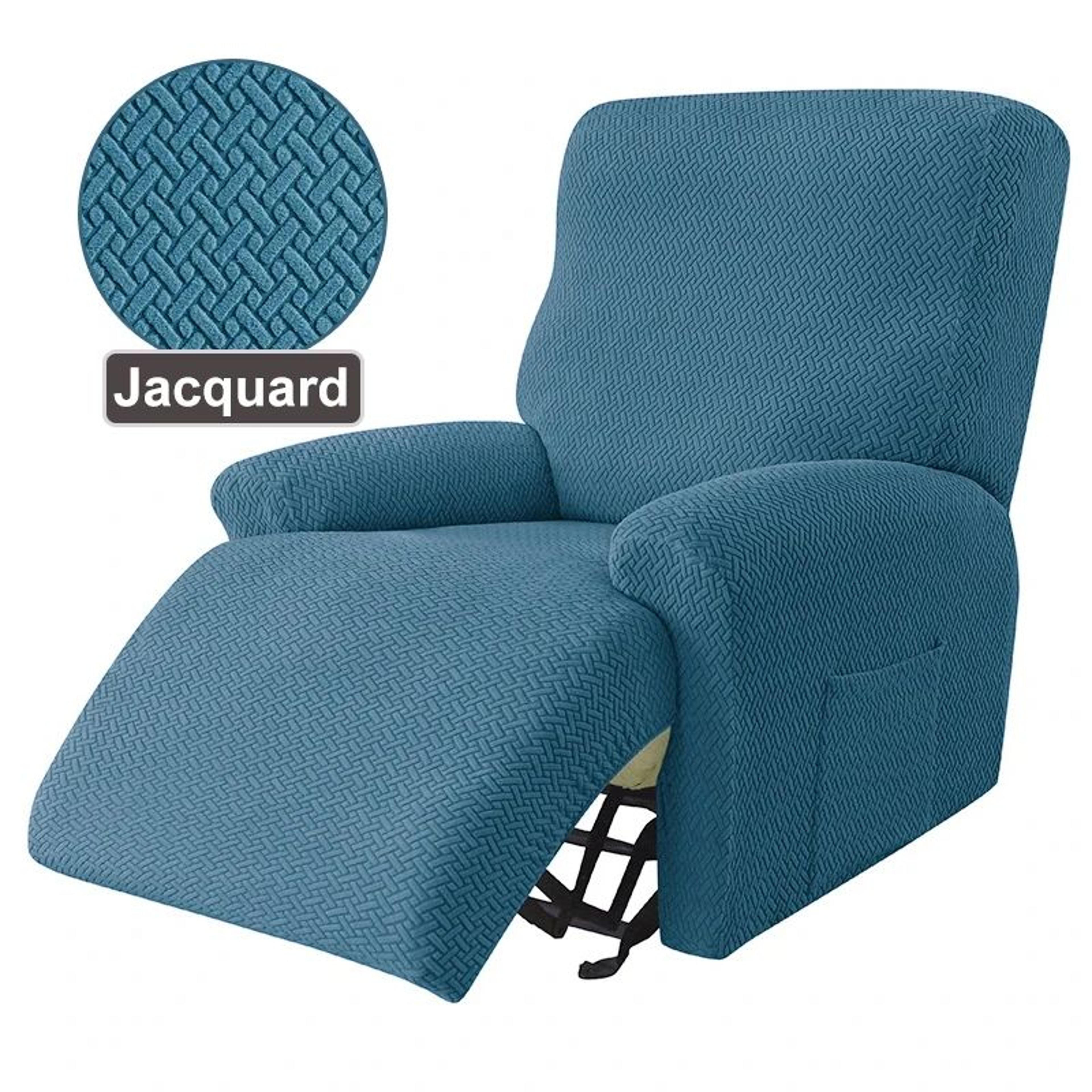 Stretch Jacquard Knitted Recliner Sofa Cover 13