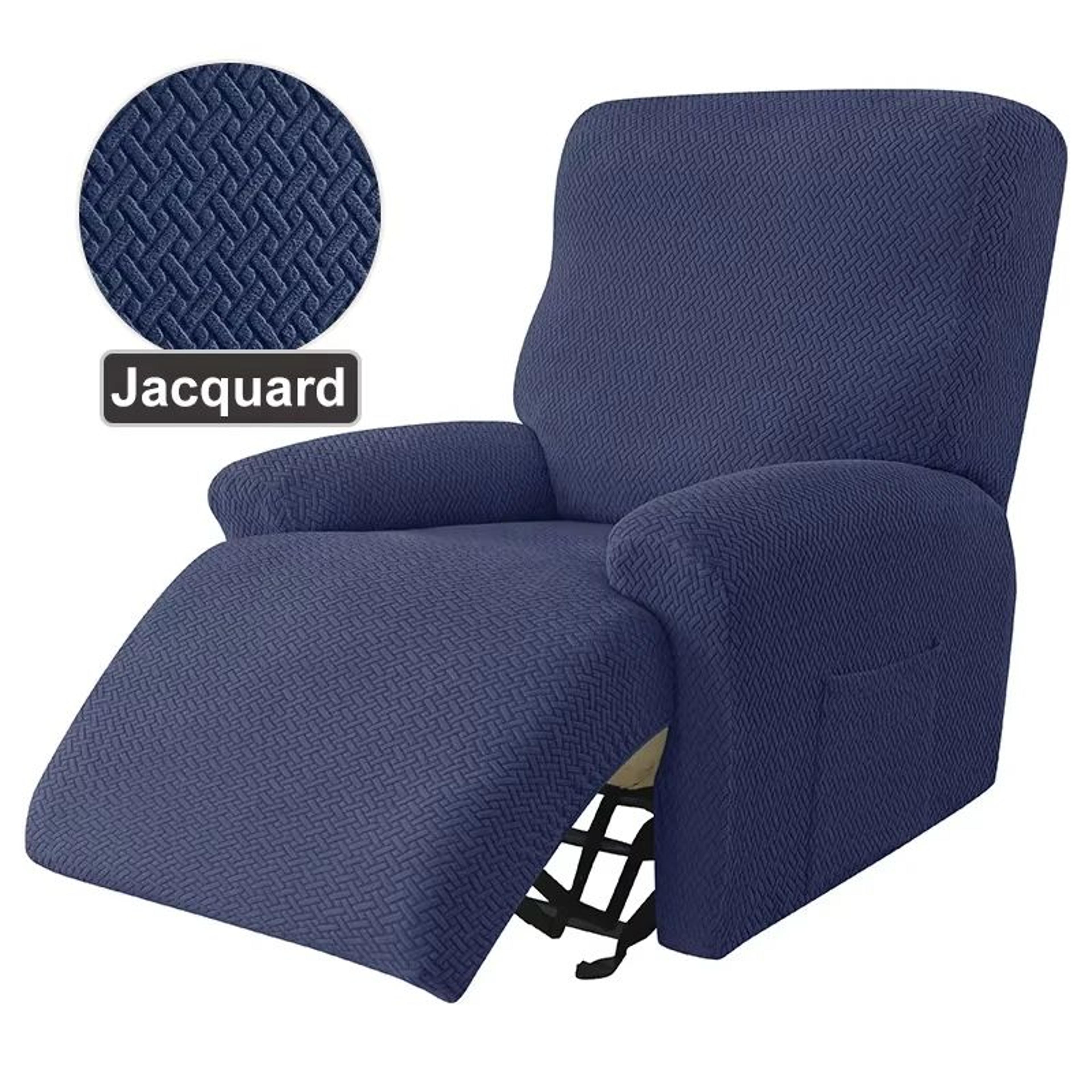 Stretch Jacquard Knitted Recliner Sofa Cover 16