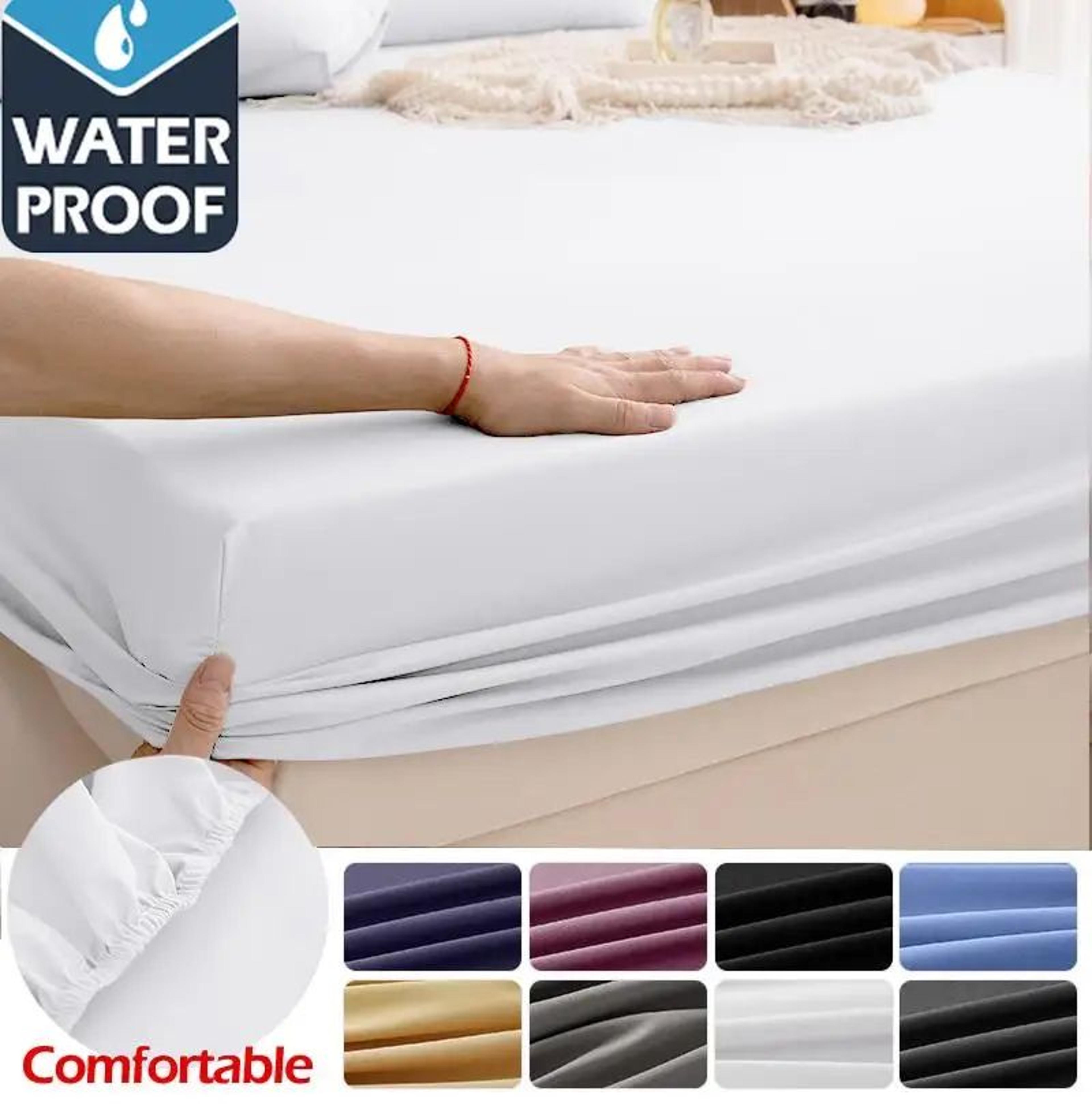 waterproof breathable elastic fitted mattress cover
