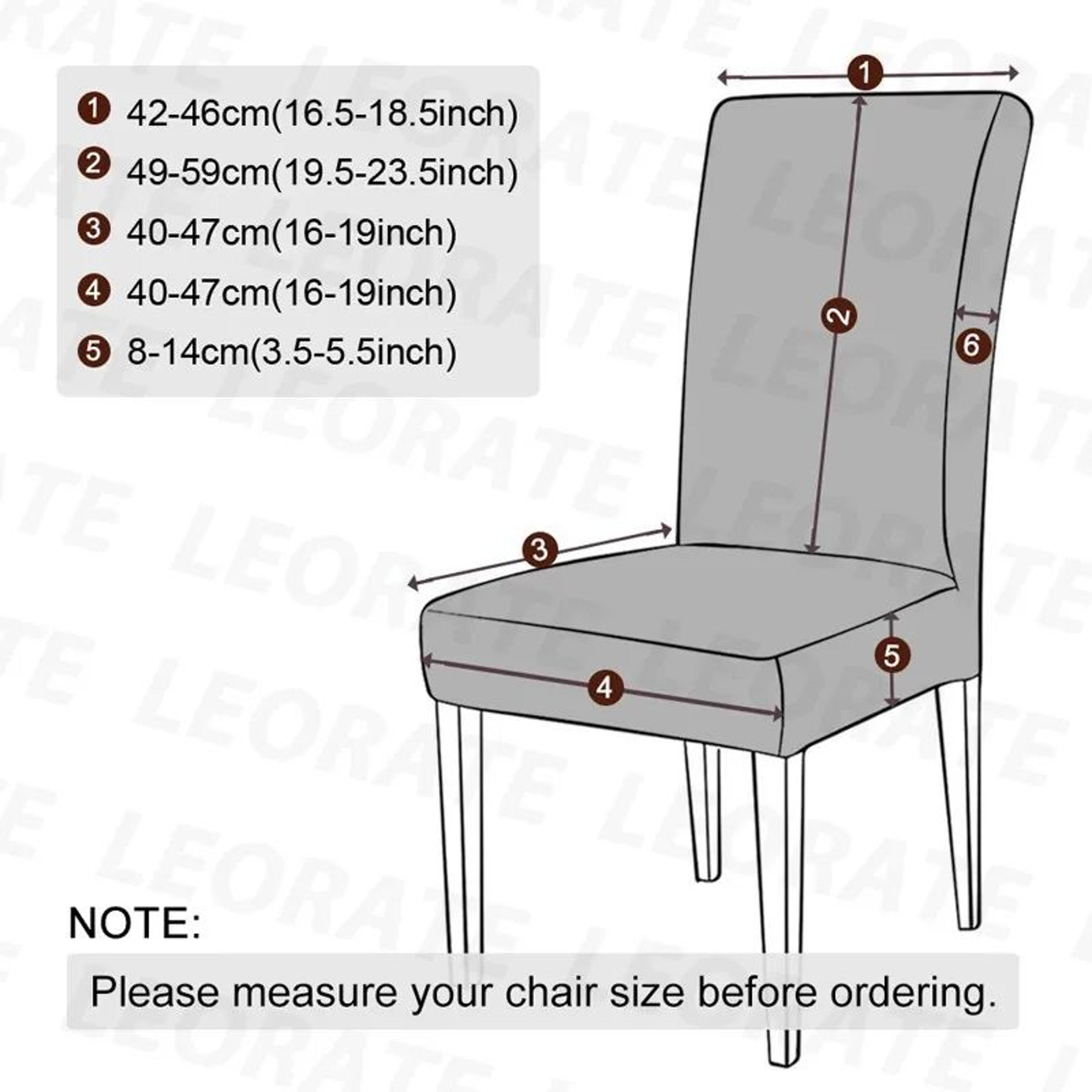 Waterproof Stretch Jacquard Dining Chair Cover 1