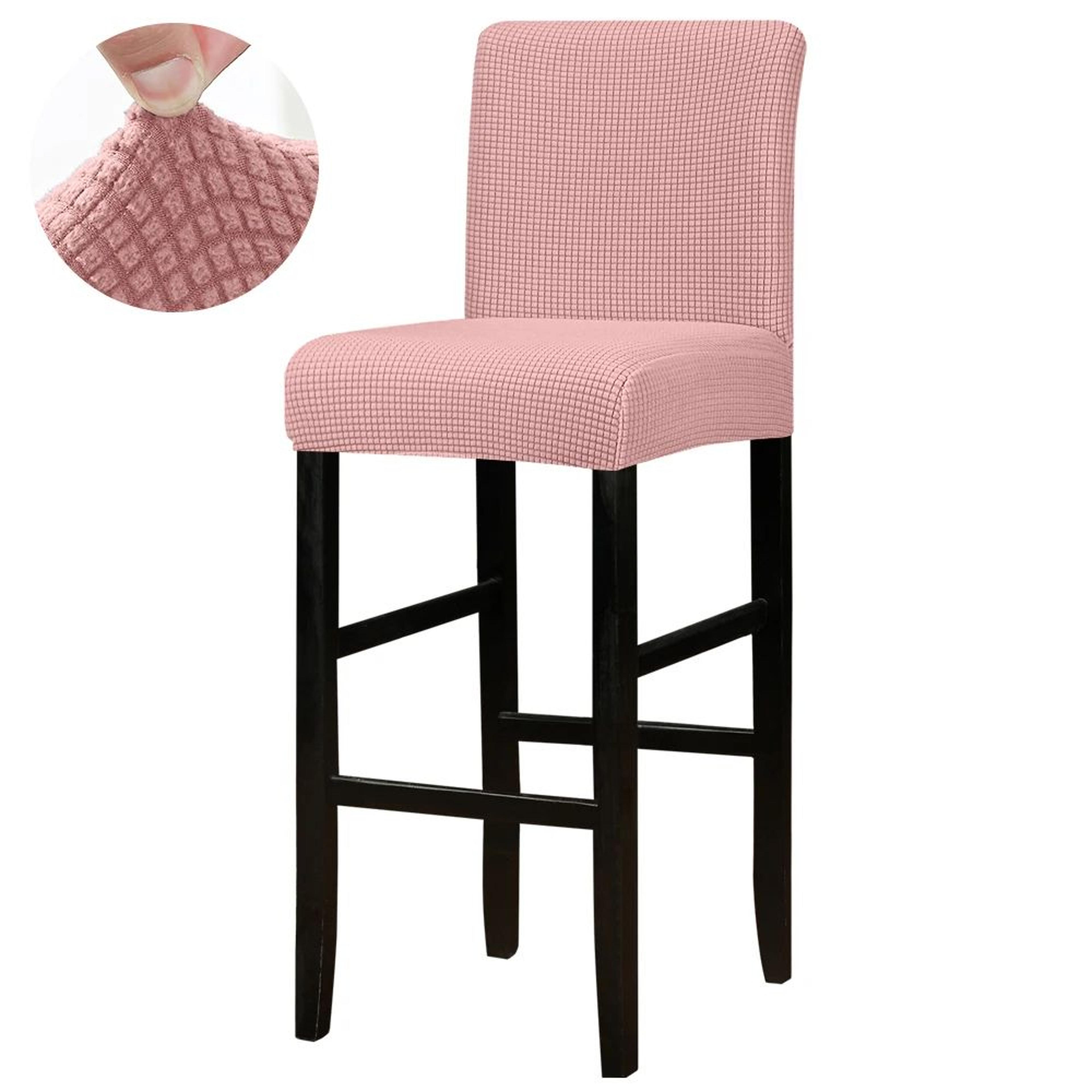 Stretch Jacquard Short Back Bar Chair Cover 22