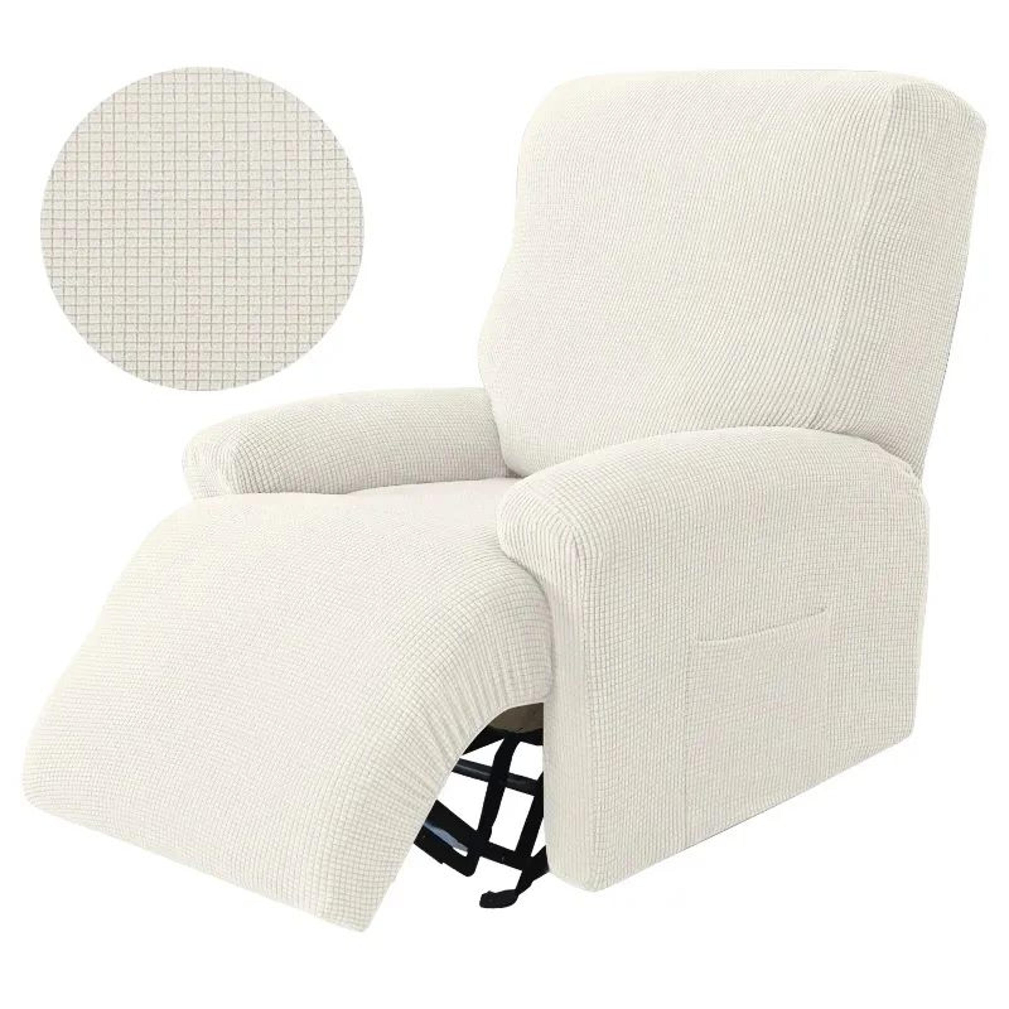 Thick Jacquard Stretch Recliner Chair Cover 4