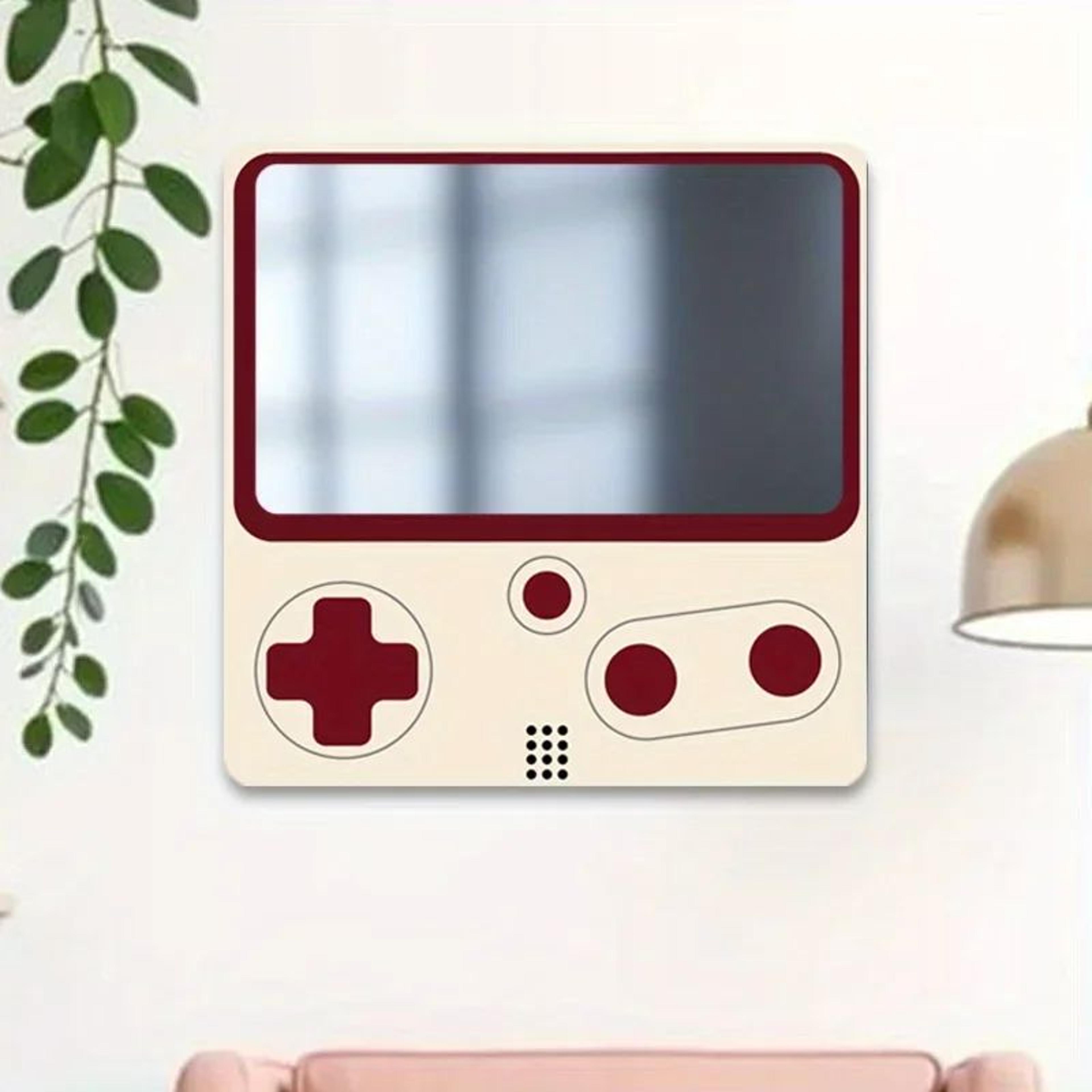 20CM Game Console Pattern Self Adhesive Wall Mirror 2