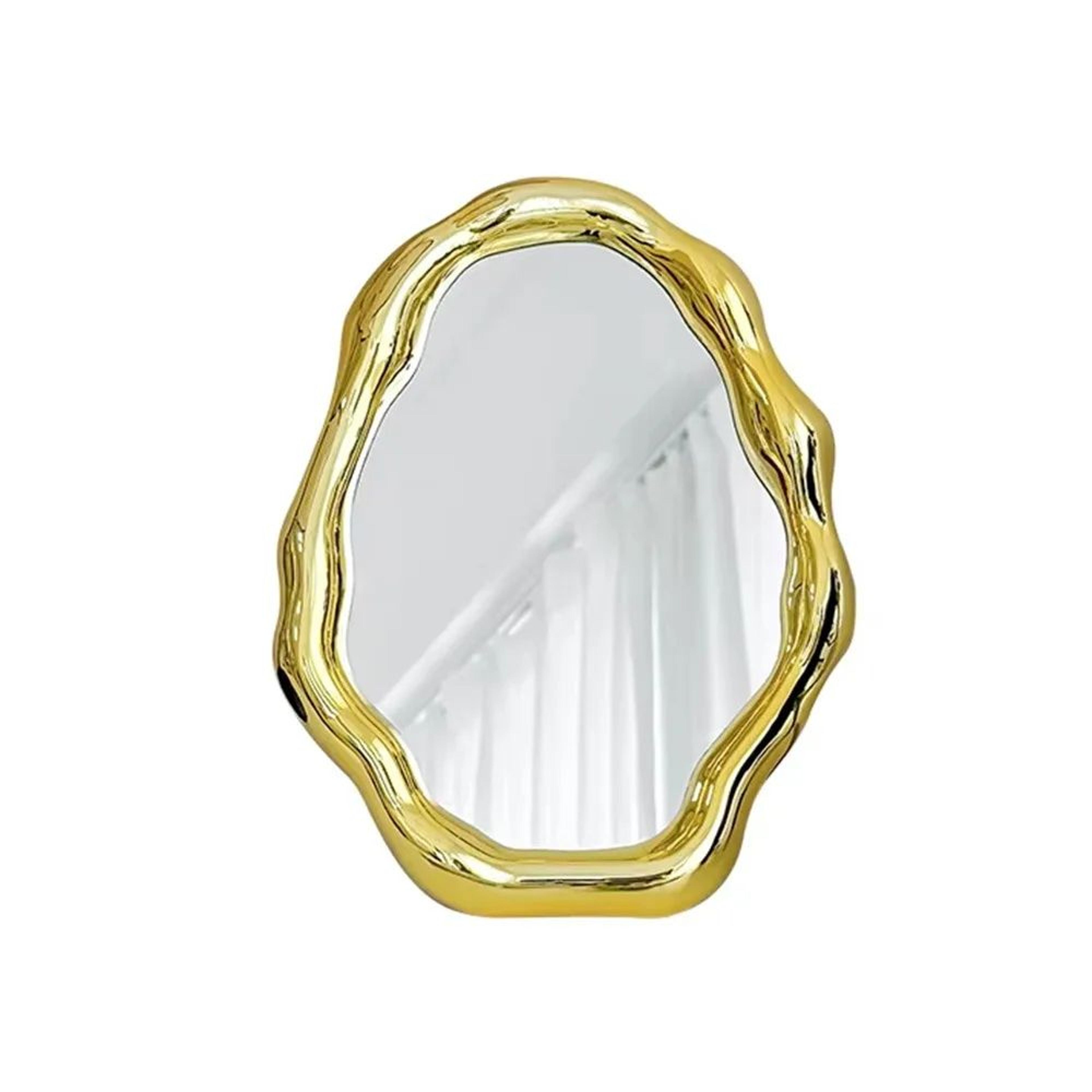 Irregular Cloud Shape Folding Desktop Vanity Mirror 9