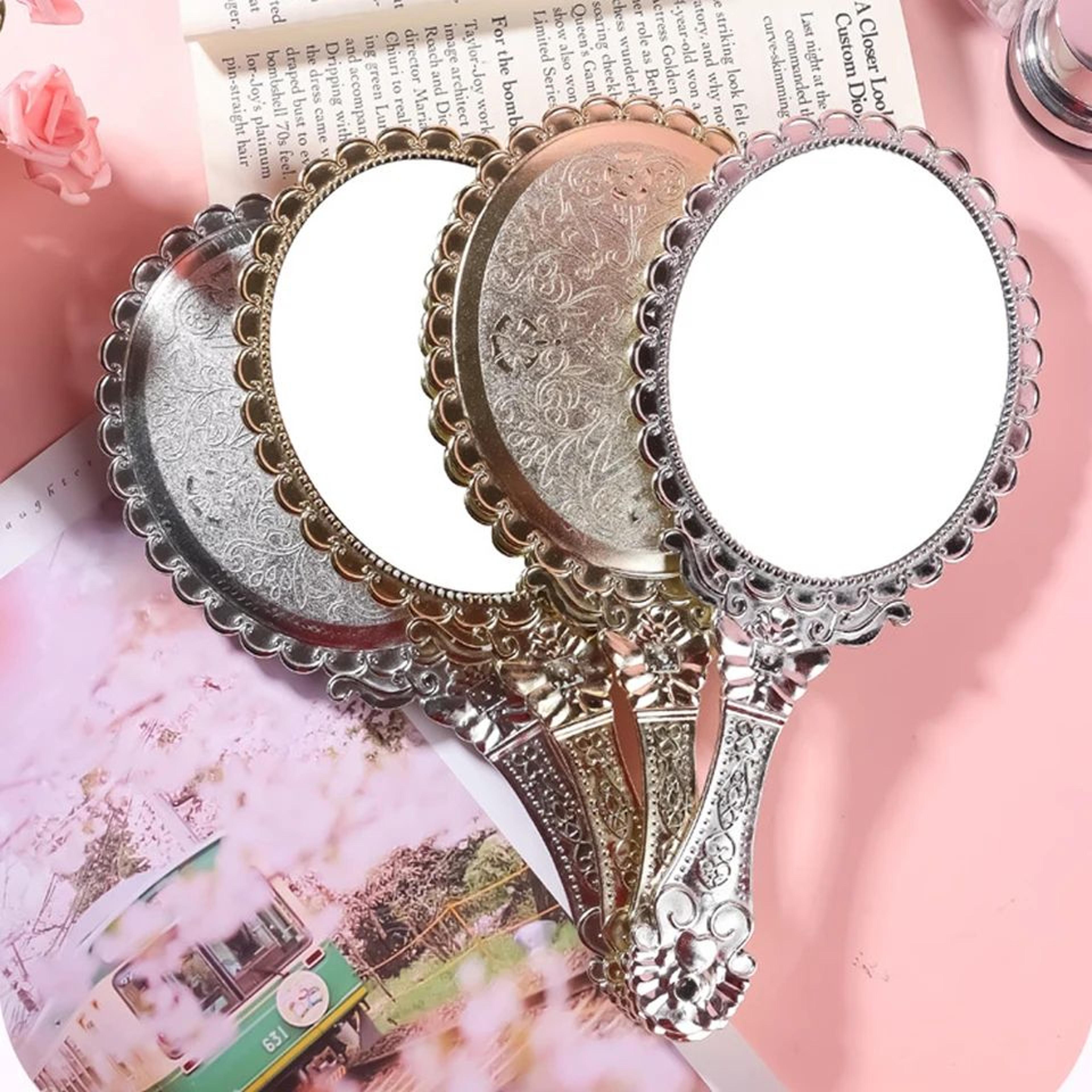 Vintage European Handheld Cosmetic Makeup Mirror 4
