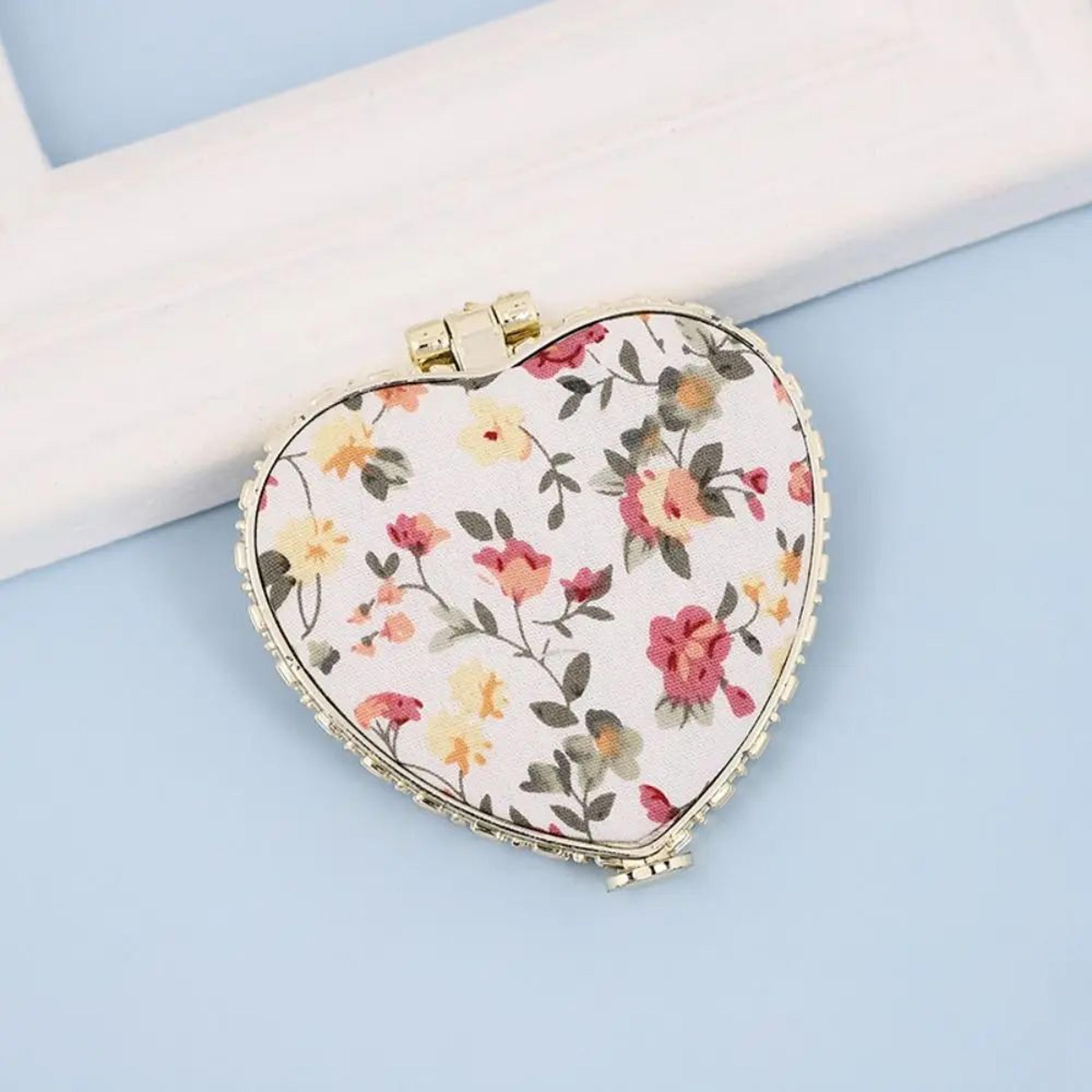 Vintage Floral Foldable Compact Pocket Makeup Mirror 10