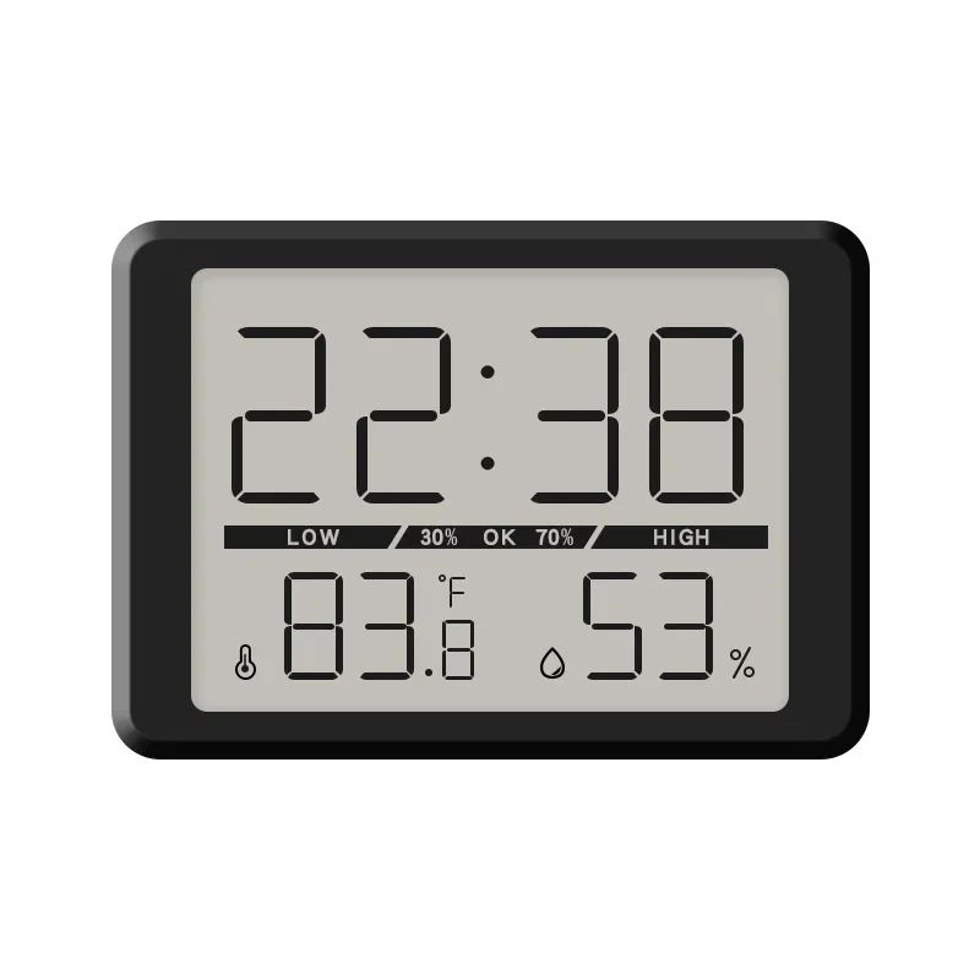 Ultra Thin Magnetic Digital Alarm Clock With Temperature Display 8