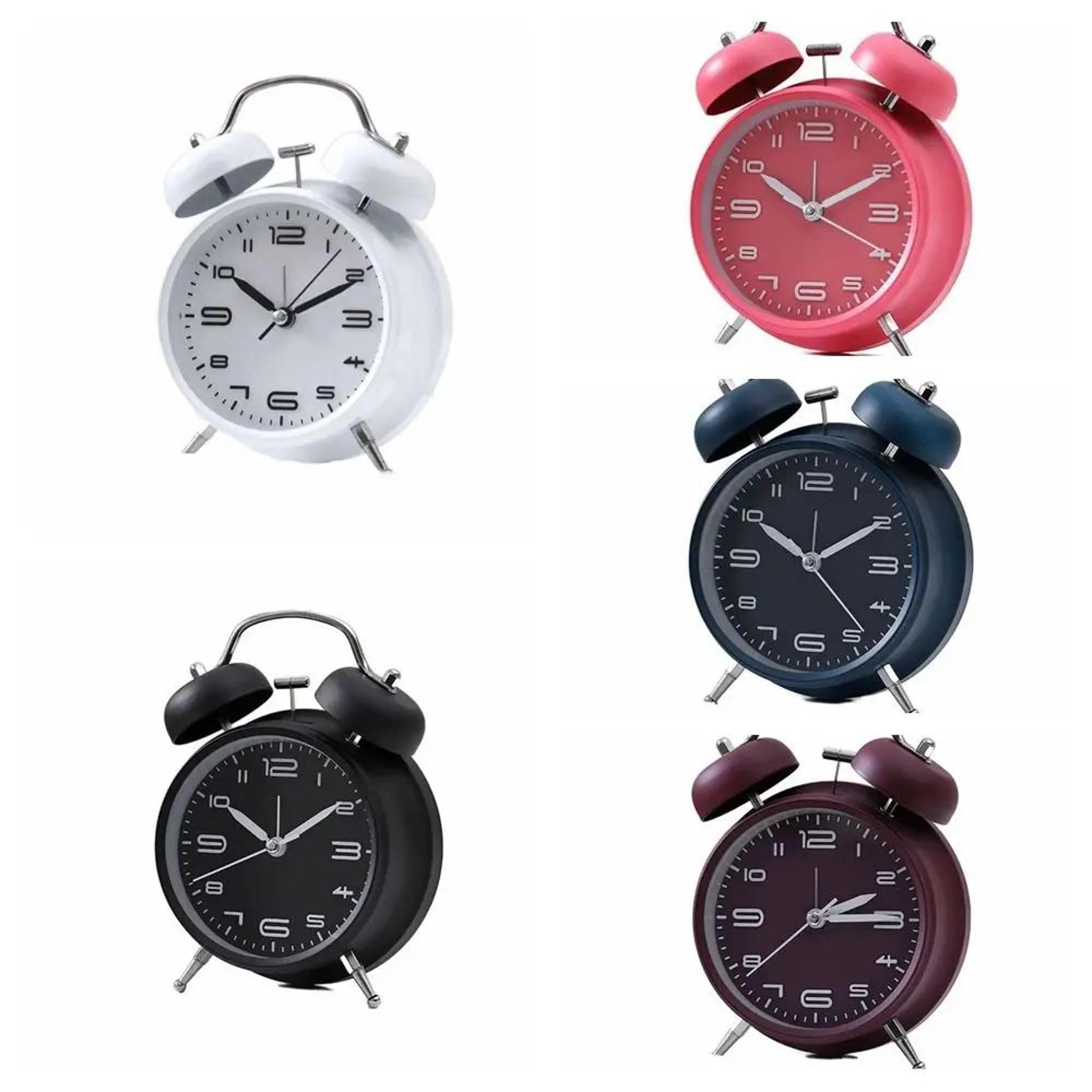 Retro Twin Bell Loud Alarm Clock With Luminous Silent Design 4
