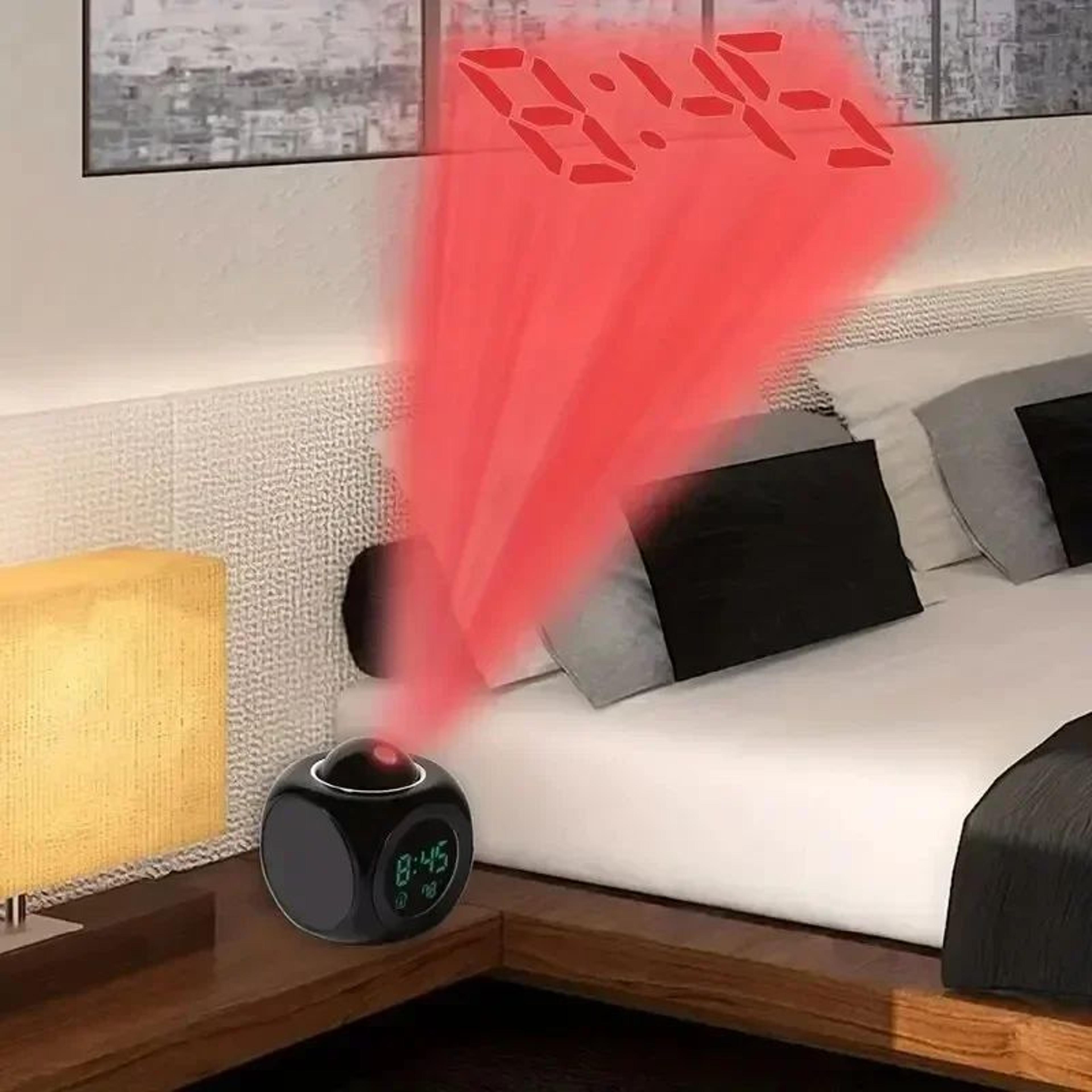 Digital Projection Alarm Clock With Ceiling Display And Temperature 2