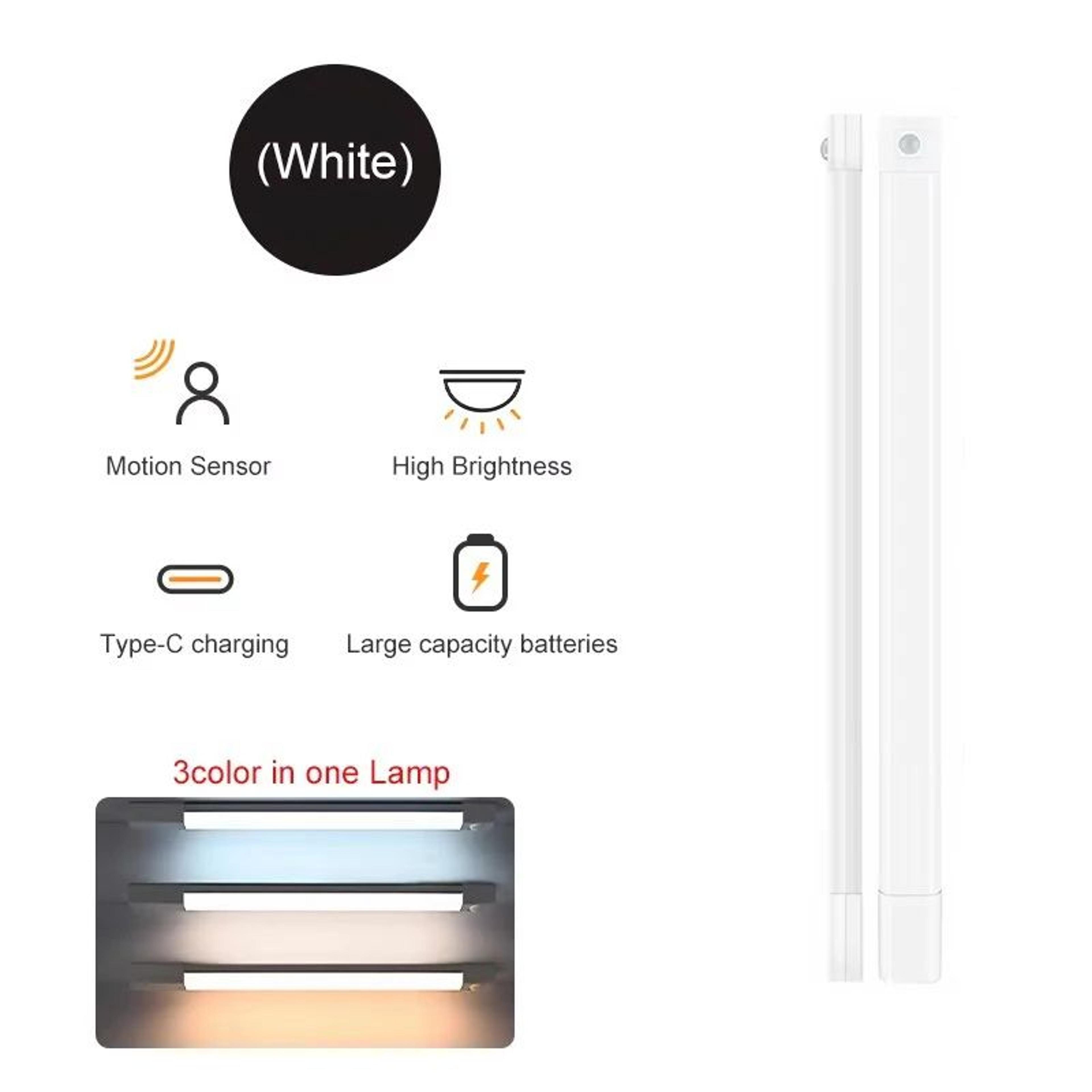 Ultra Thin Rechargeable Motion Sensor LED Cabinet Light 8
