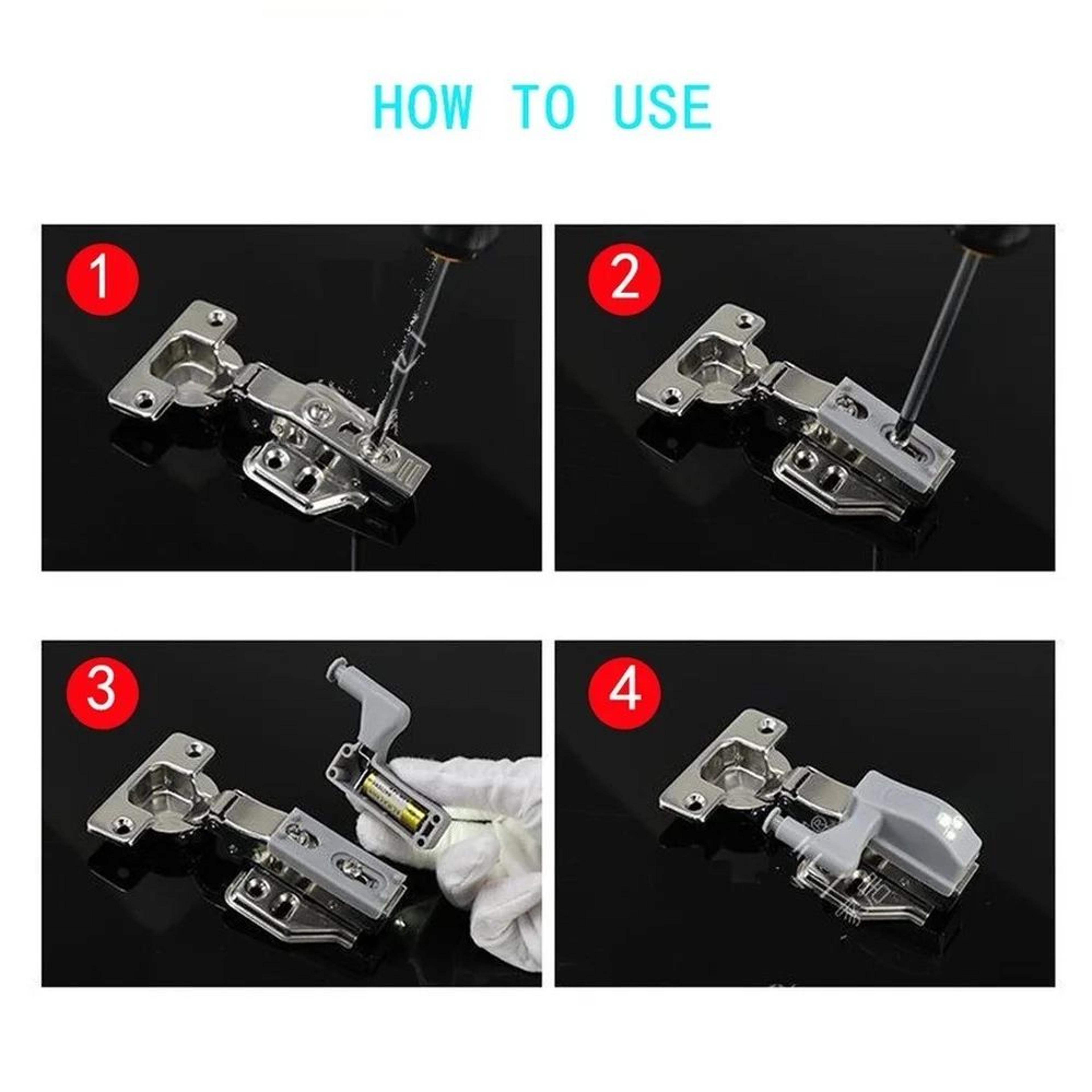 5 Piece LED Cabinet Hinge Sensor Lights 3