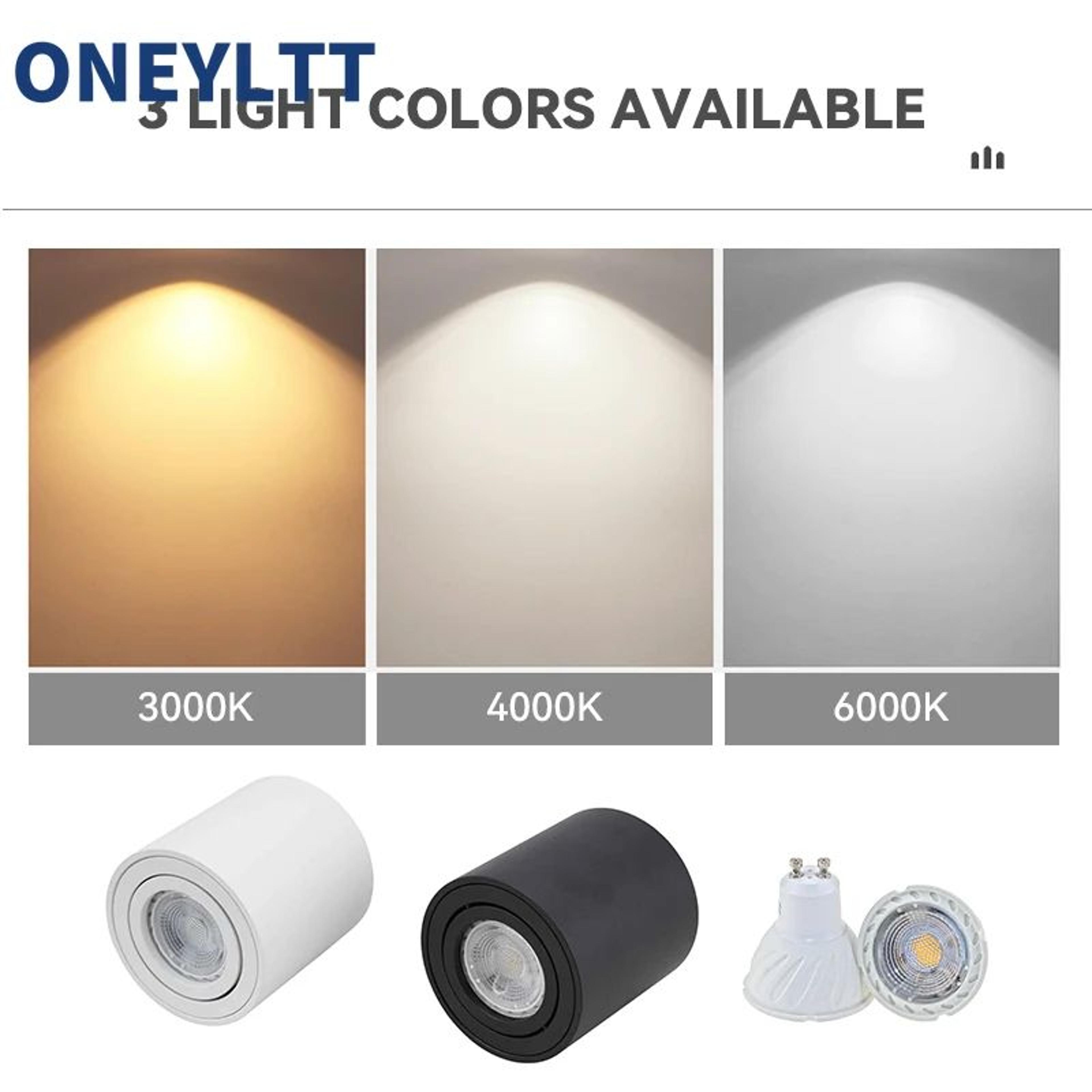 Round GU10 Surface Mounted Ceiling Spotlight Fixture 3