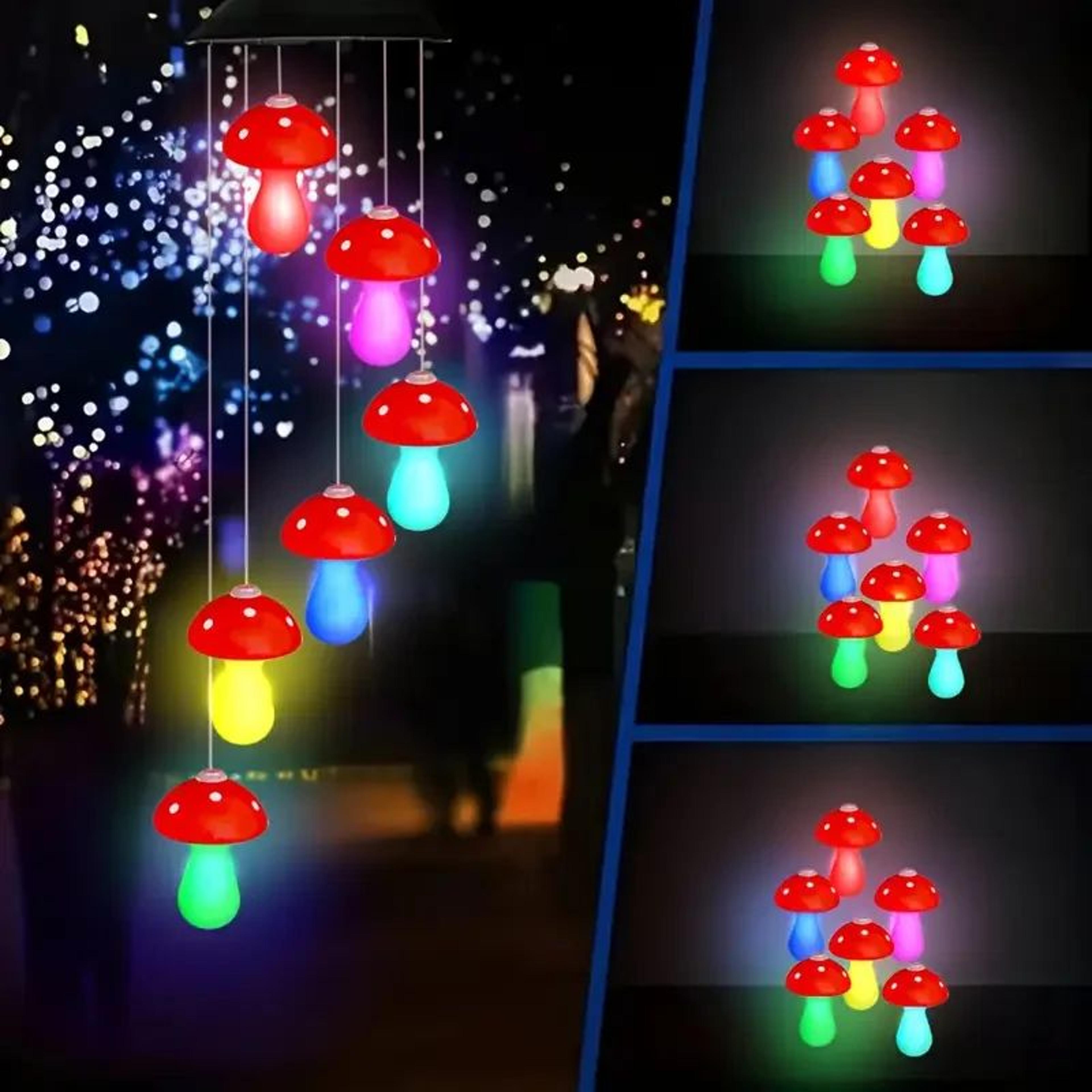 Color Changing LED Wind Chime Hanging Garden Light 2