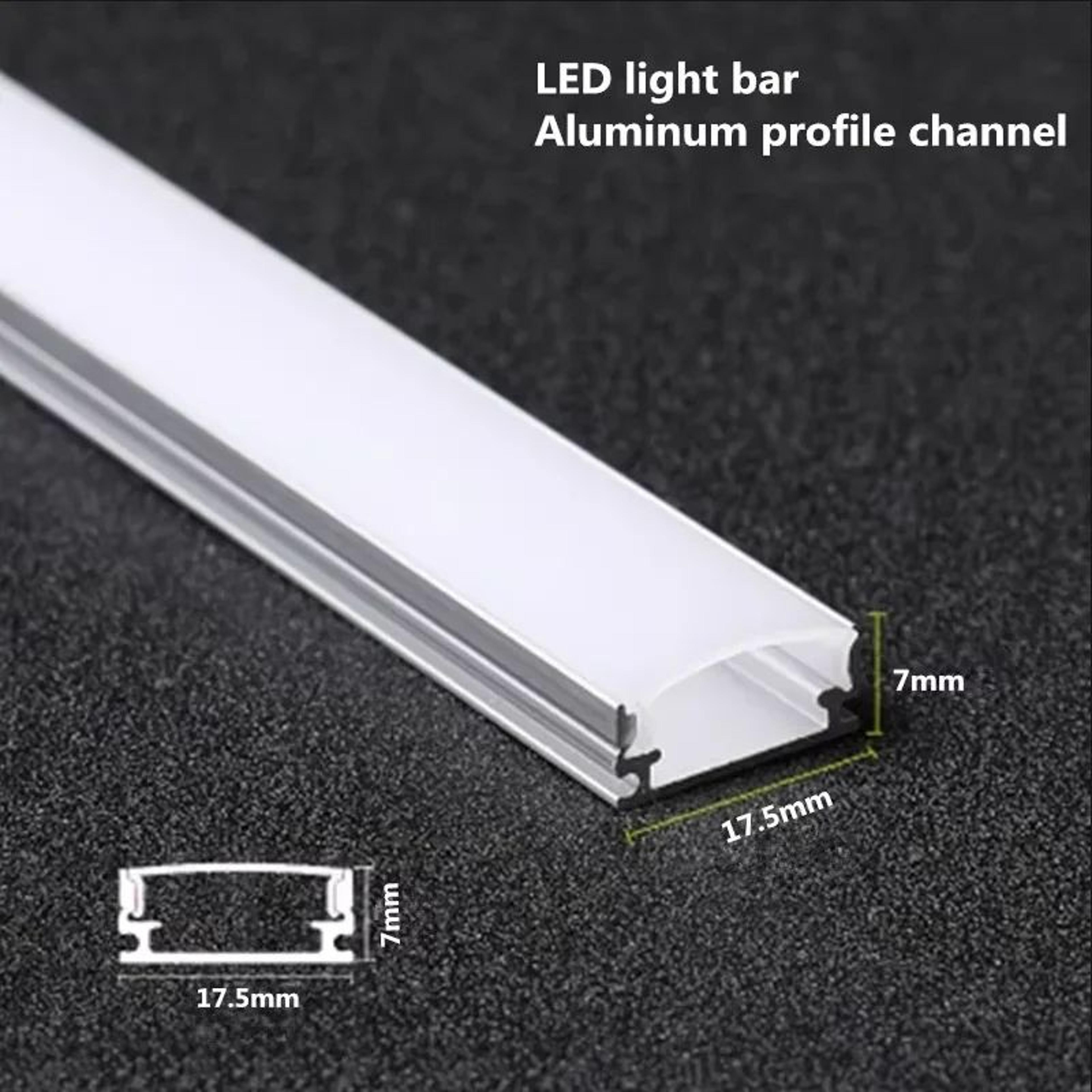 led strip aluminum channel profile with cover