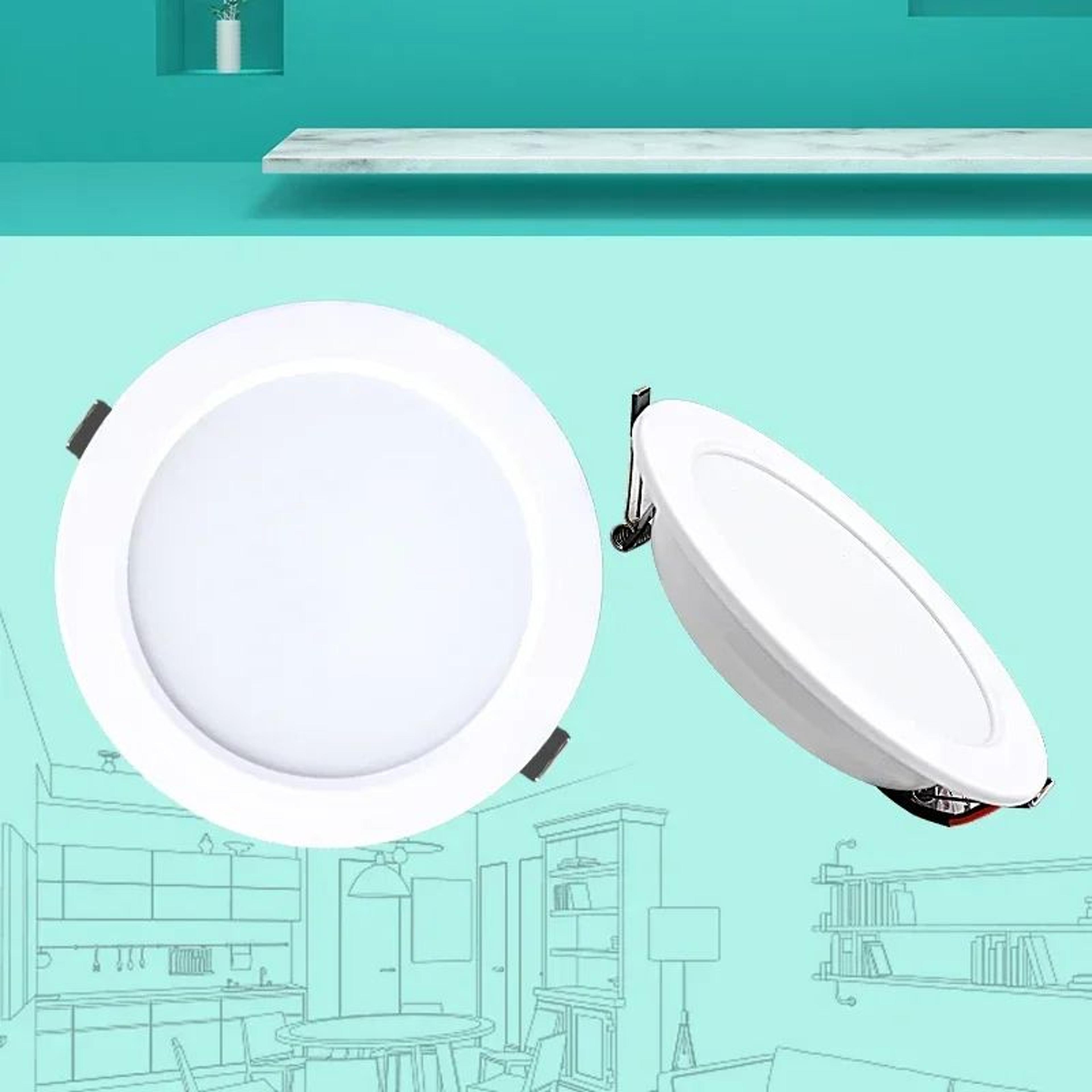 Round LED Ceiling Downlight White Indoor Lamp 4