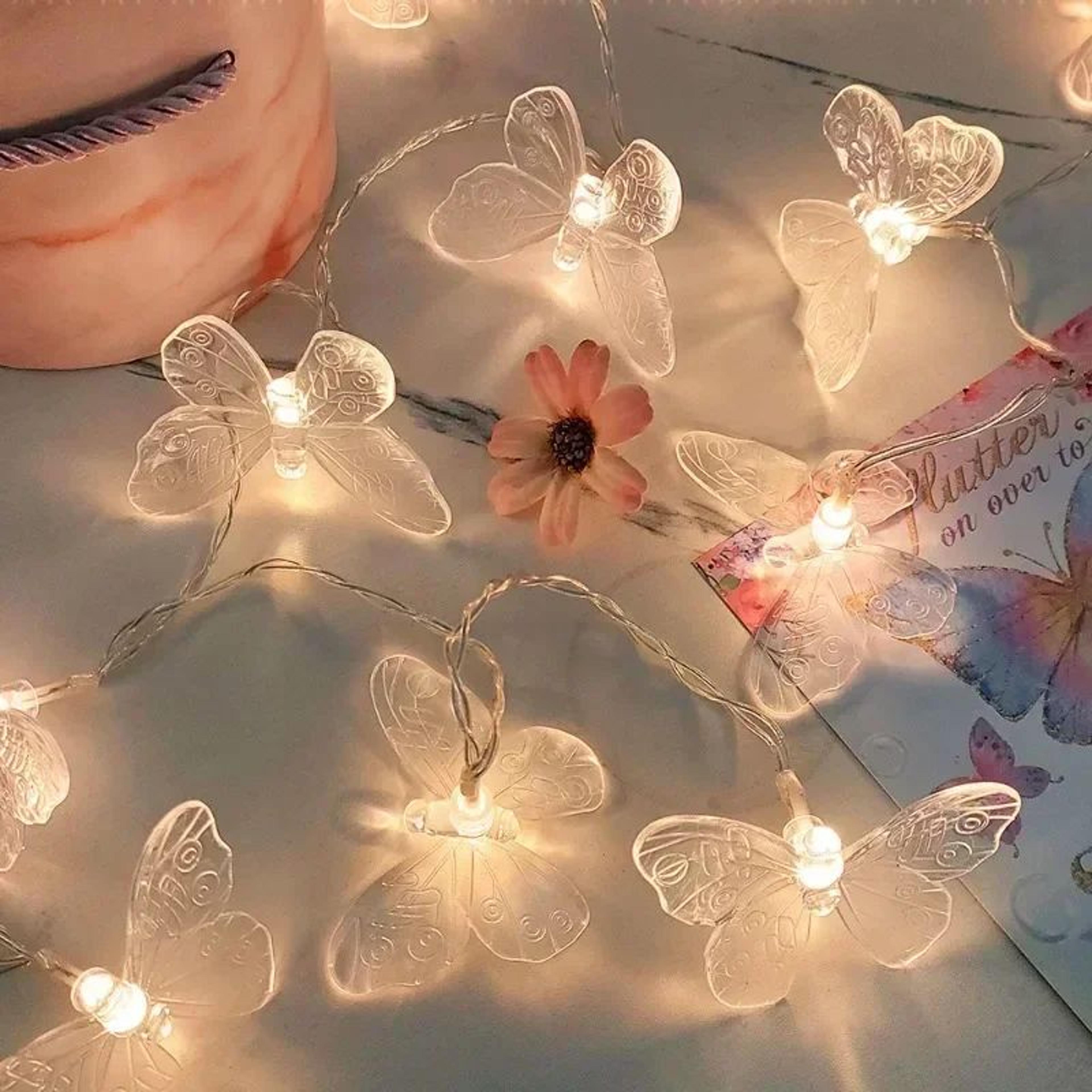 butterfly led fairy string lights for party and home decor