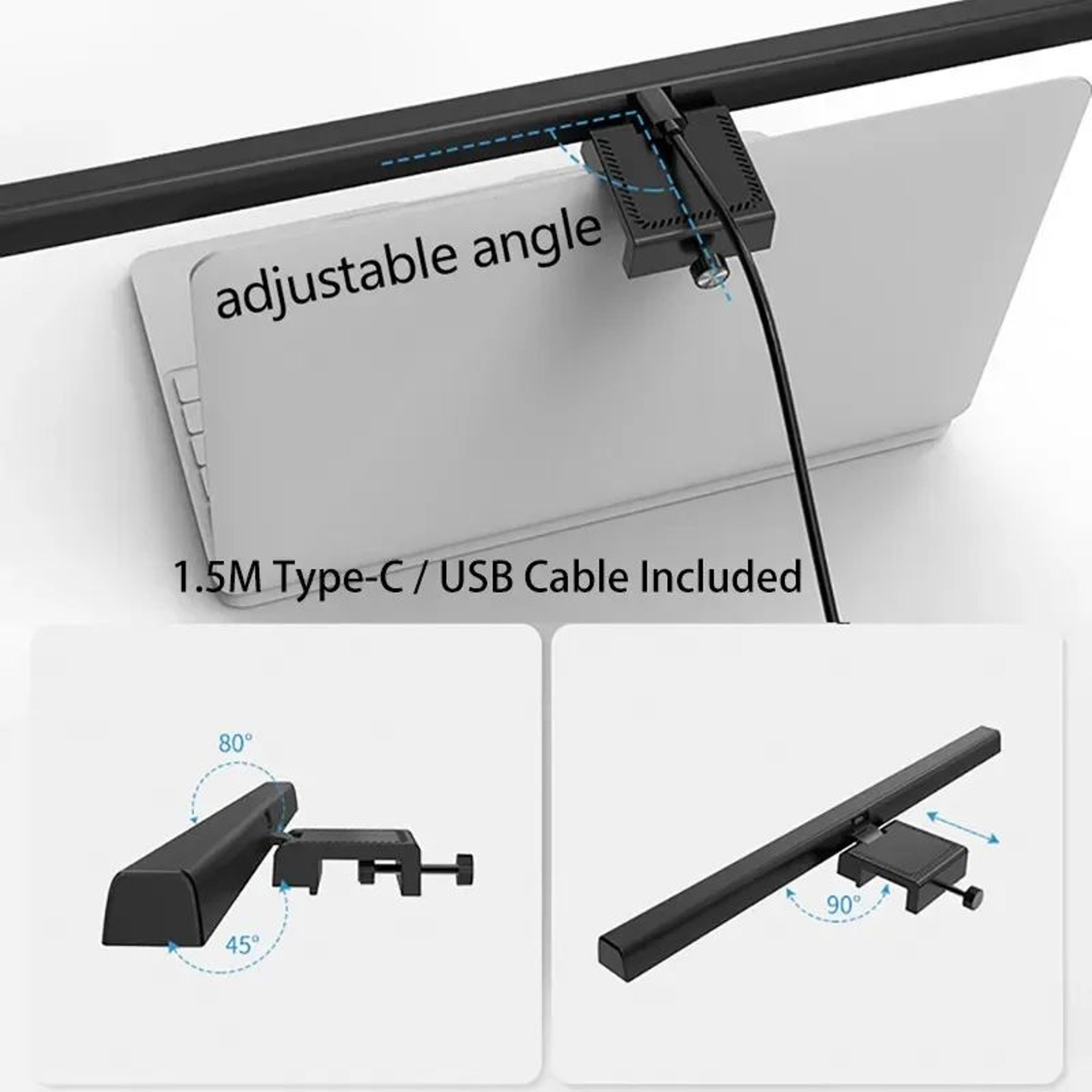 USB LED Monitor Light Bar Dimmable Desk And Reading Lamp 5