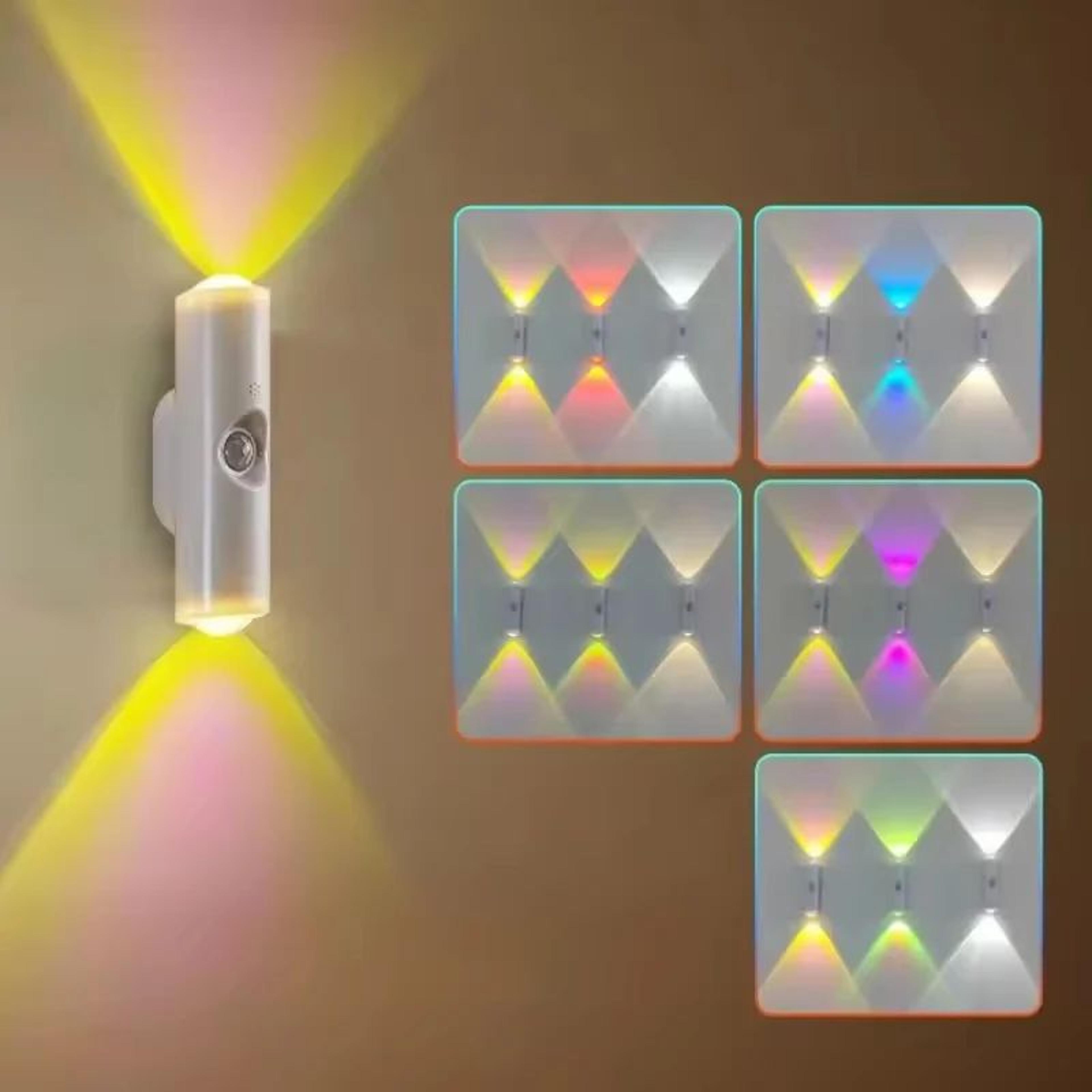 Smart RGB Gradient Motion Sensor Rechargeable Wall Light 6