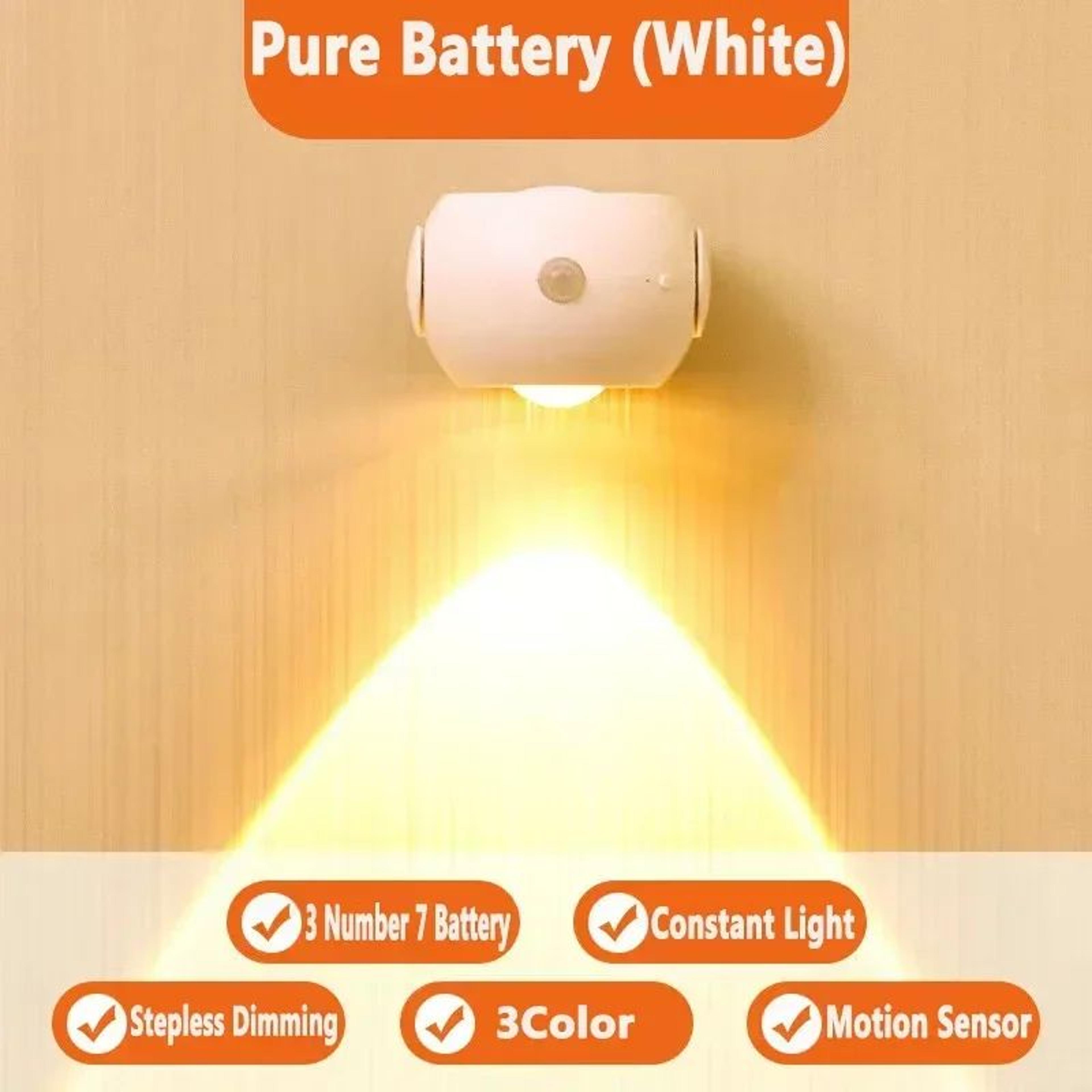 360 Rotatable Rechargeable LED Motion Sensor Wall Lamp 6