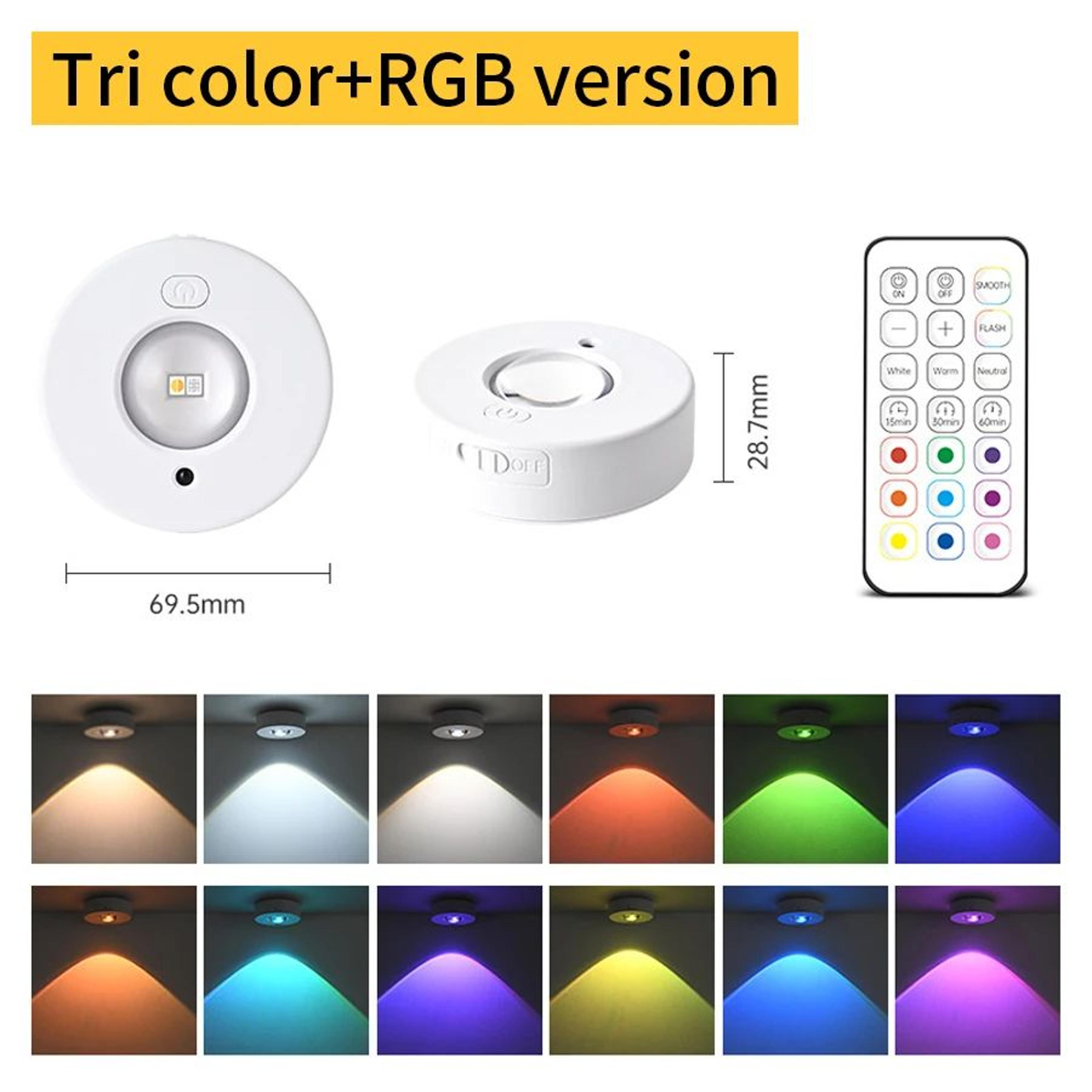 Rechargeable RGB LED Under Cabinet Spotlight 6