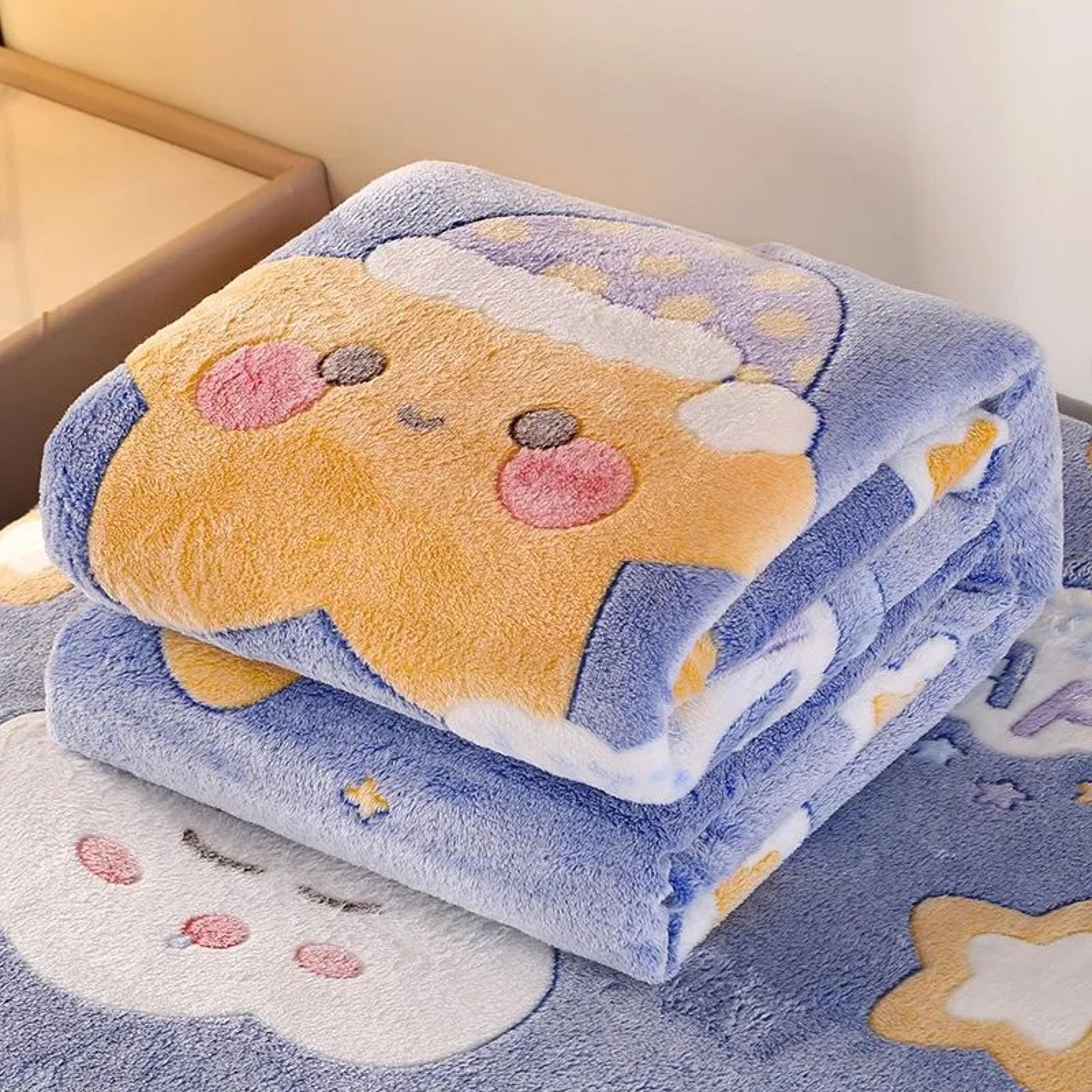 Cozy Pink Strawberry Floral Flannel Throw Blanket 4