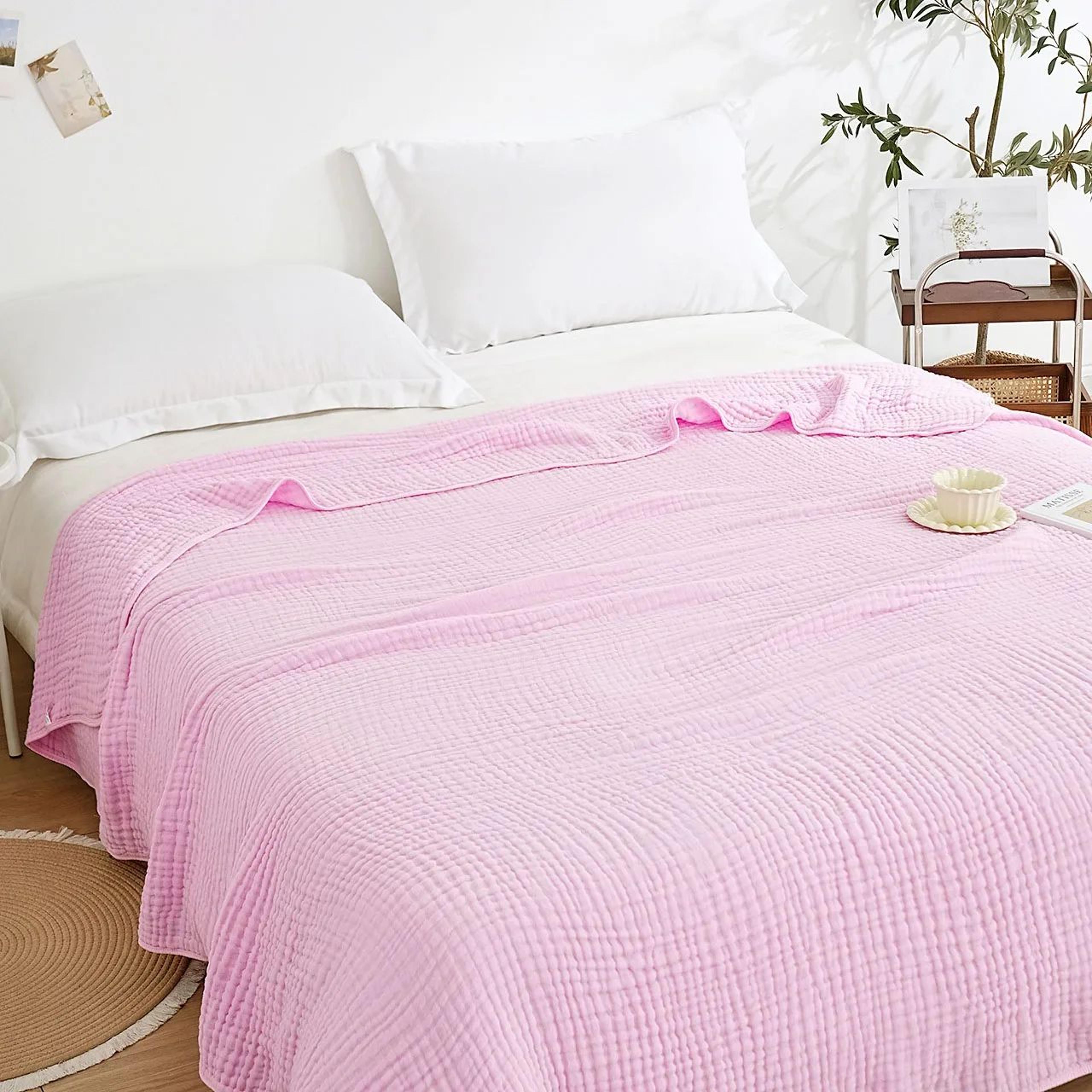 Six Layer Cotton Muslin Breathable Swaddle Blanket 14