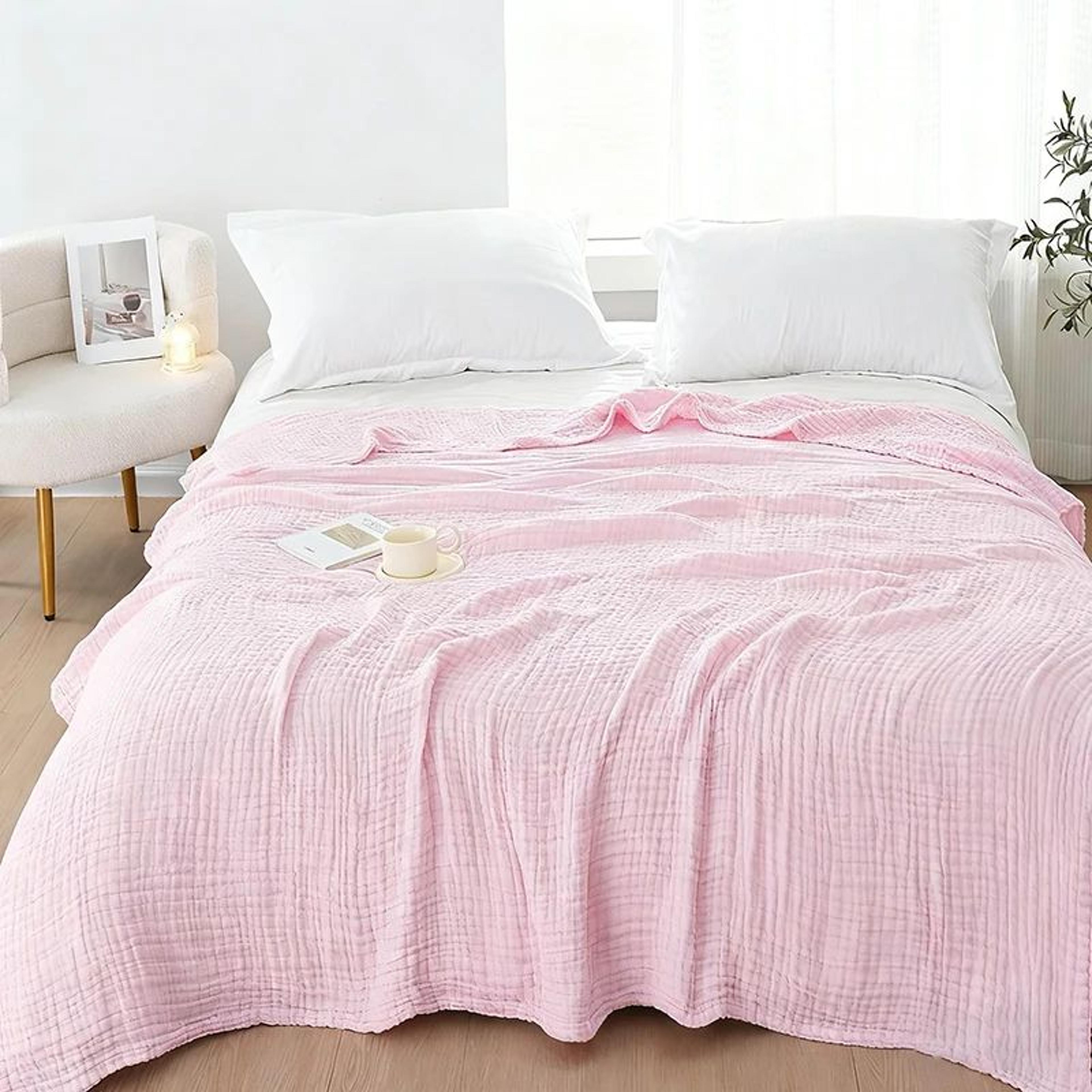 Six Layer Cotton Muslin All Season Throw Blanket 13