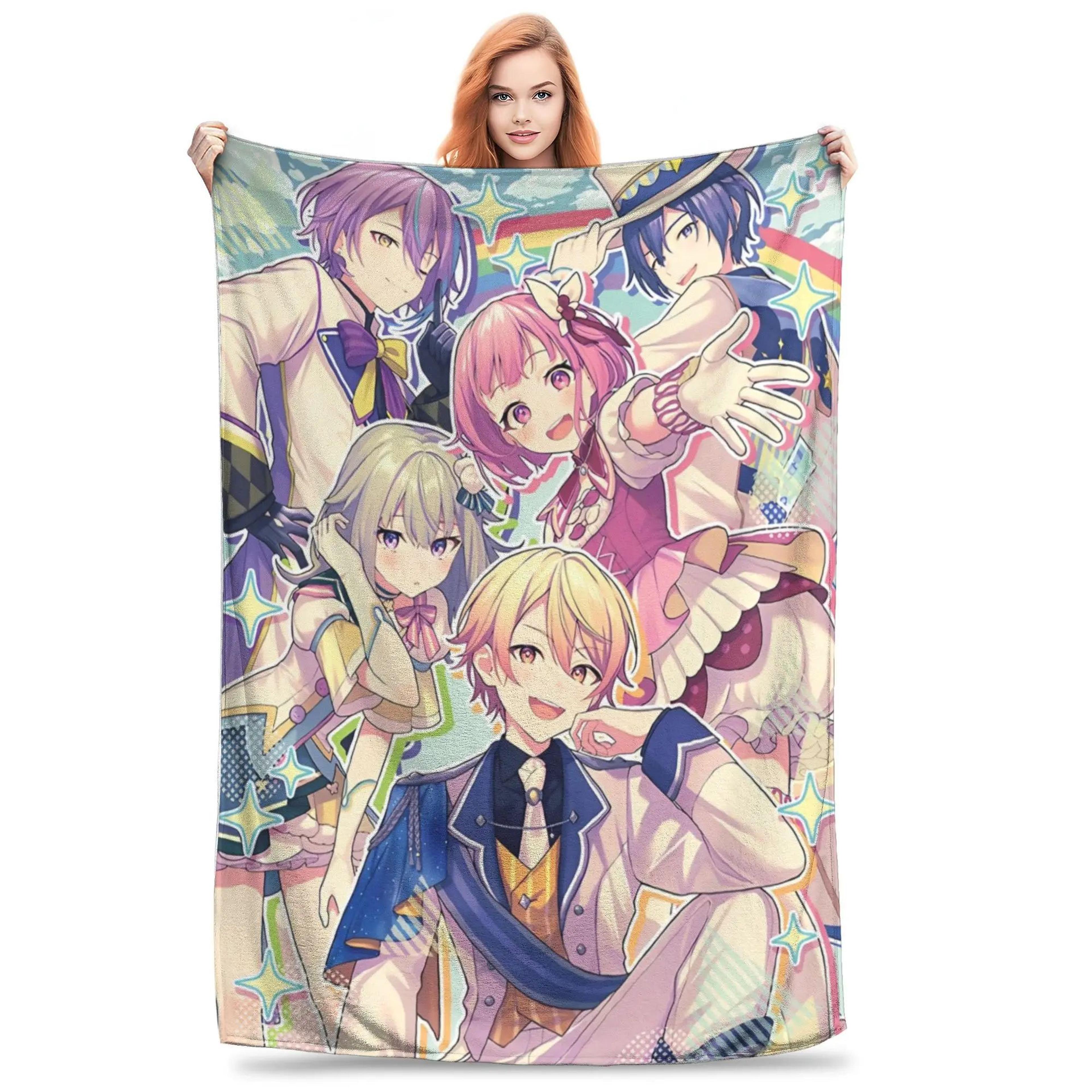 Yoisaki Kanade Project Sekai Soft Flannel Throw Blanket 9
