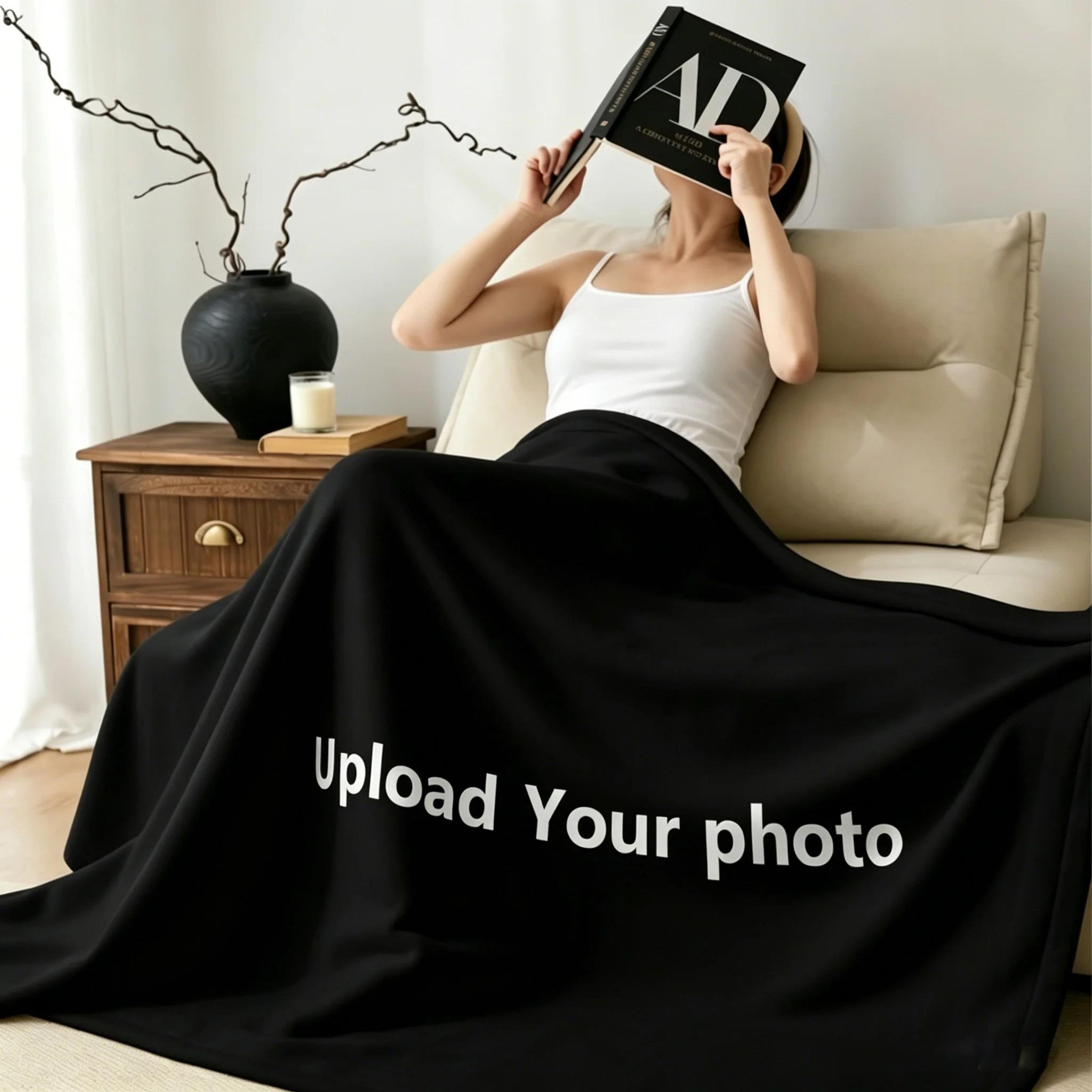Personalized Custom Picture Soft Cozy Throw Blanket 3