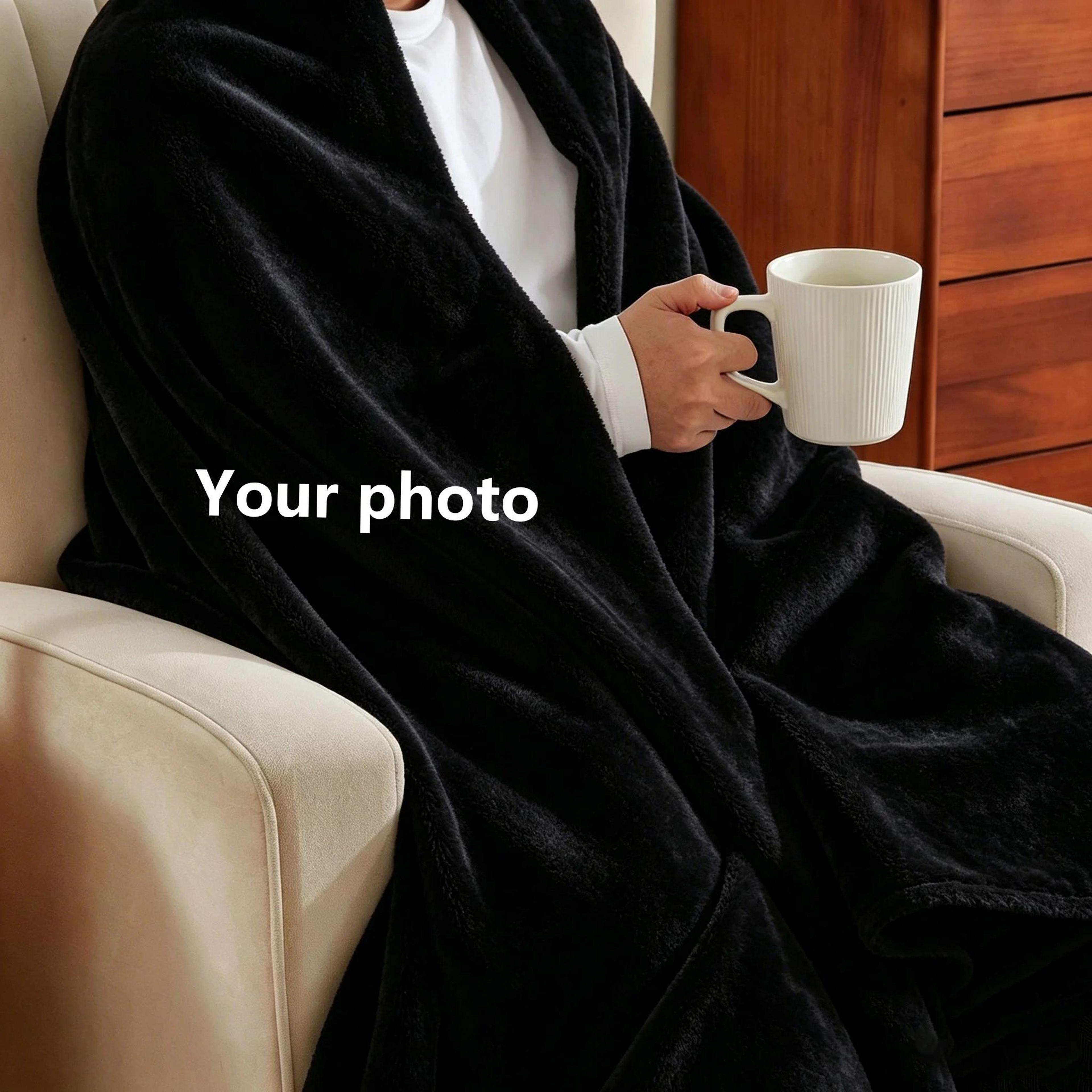 Personalized Custom Picture Soft Cozy Throw Blanket 4