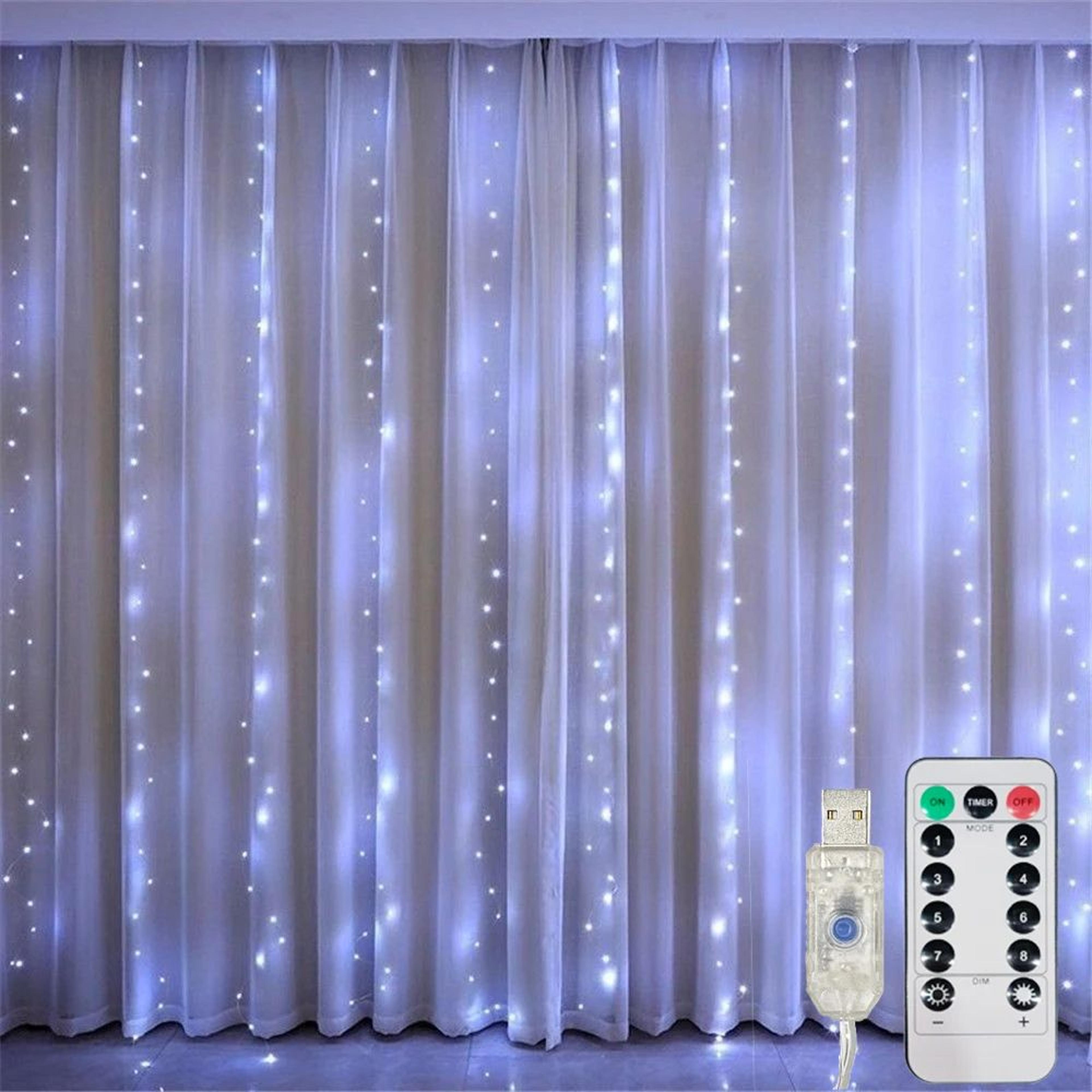 USB LED Curtain Lights For Decoration With Remote And 8 Modes 3