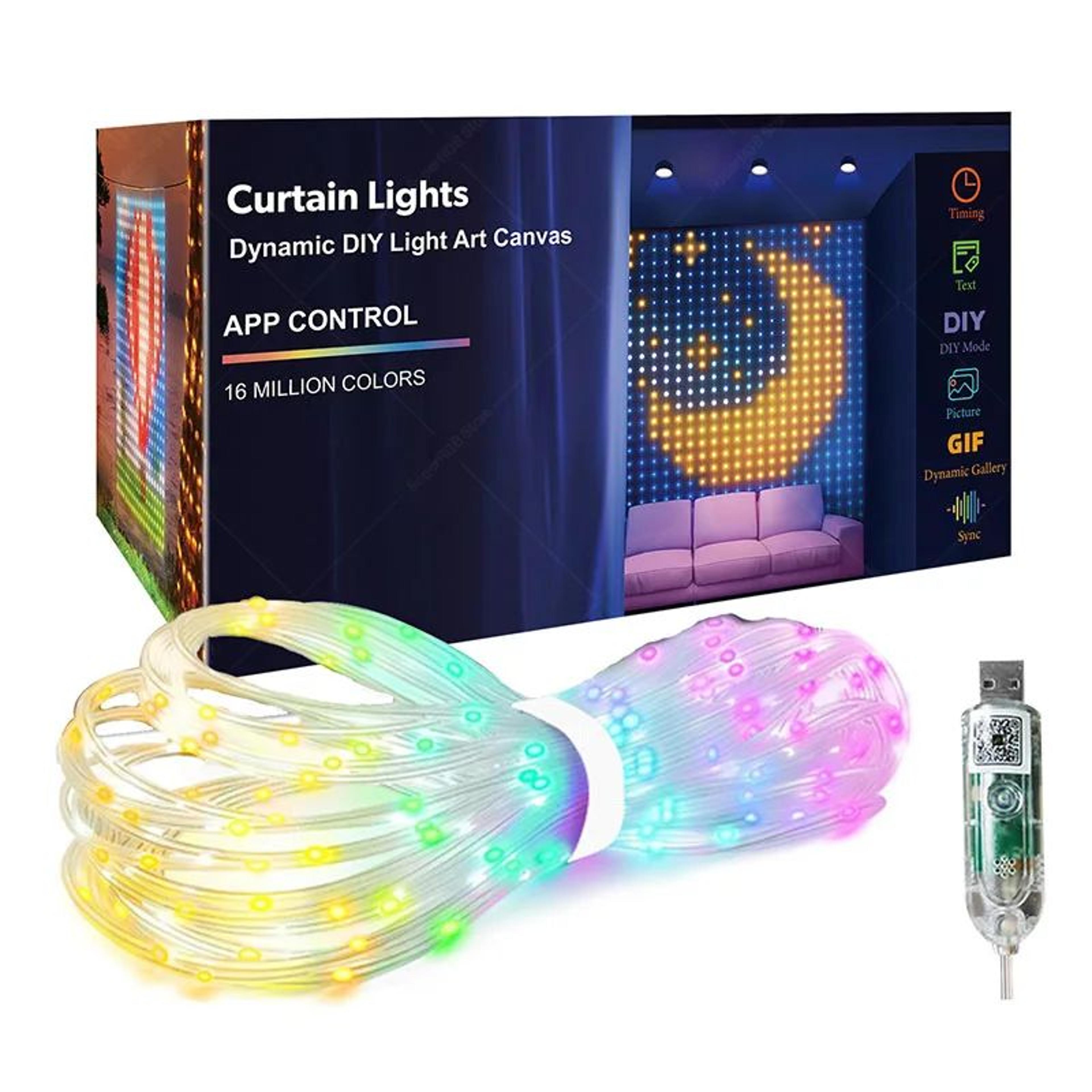 400 LED Smart Curtain Lights With Music Sync 5
