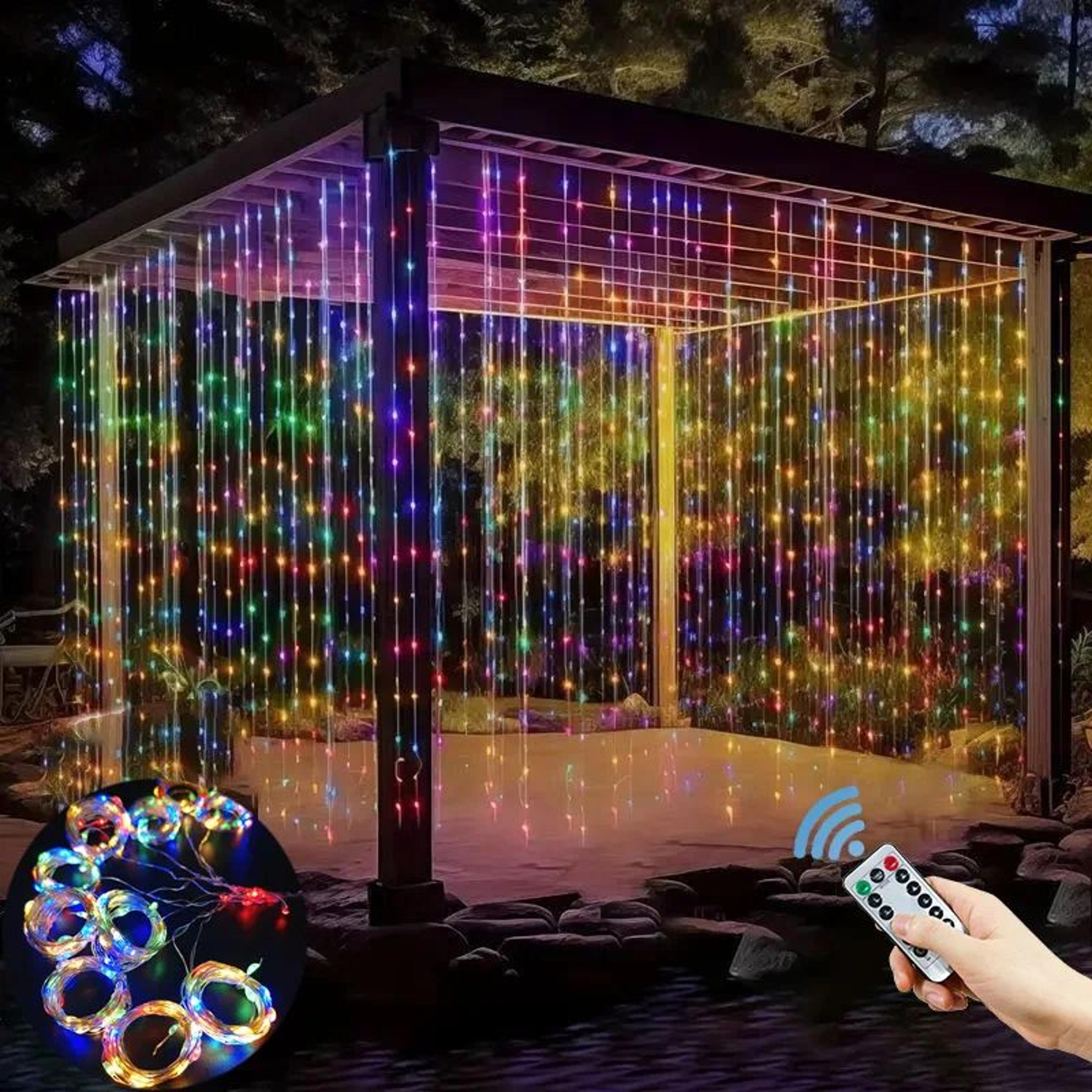 USB LED Curtain String Lights For Party And Holiday Decor 8