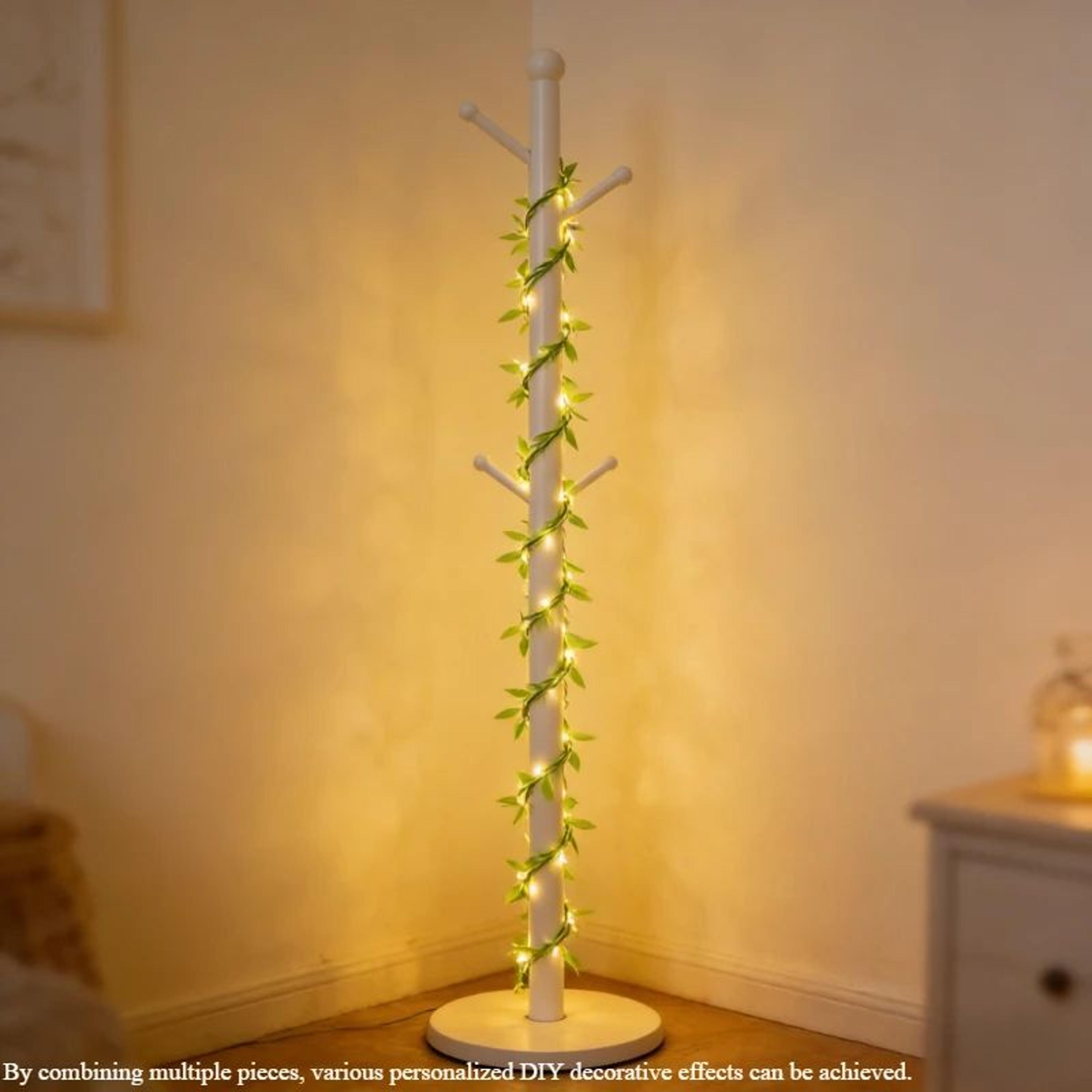 Willow Leaf LED Curtain String Lights 4