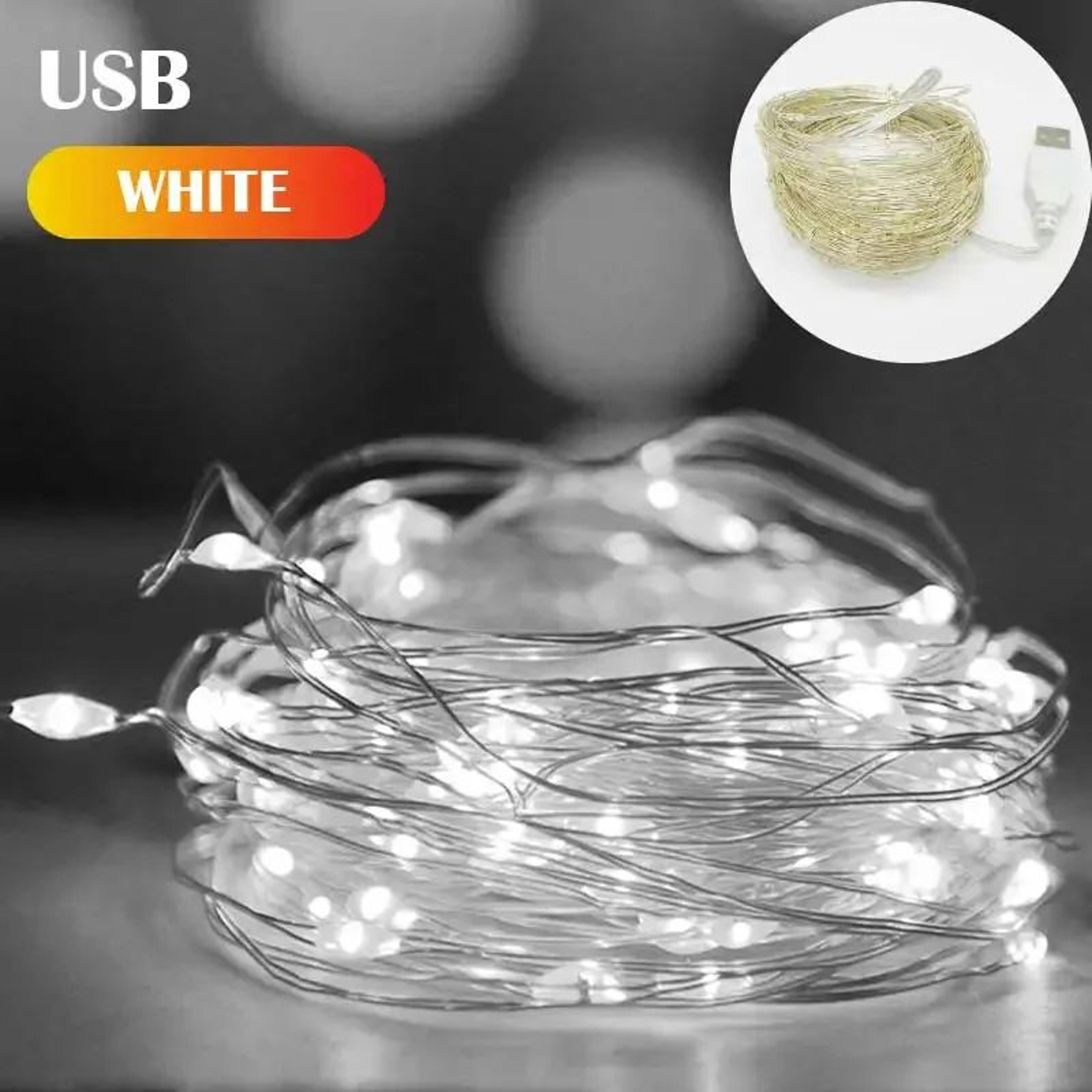 USB Copper Wire Fairy String Lights For Holiday Decor 7