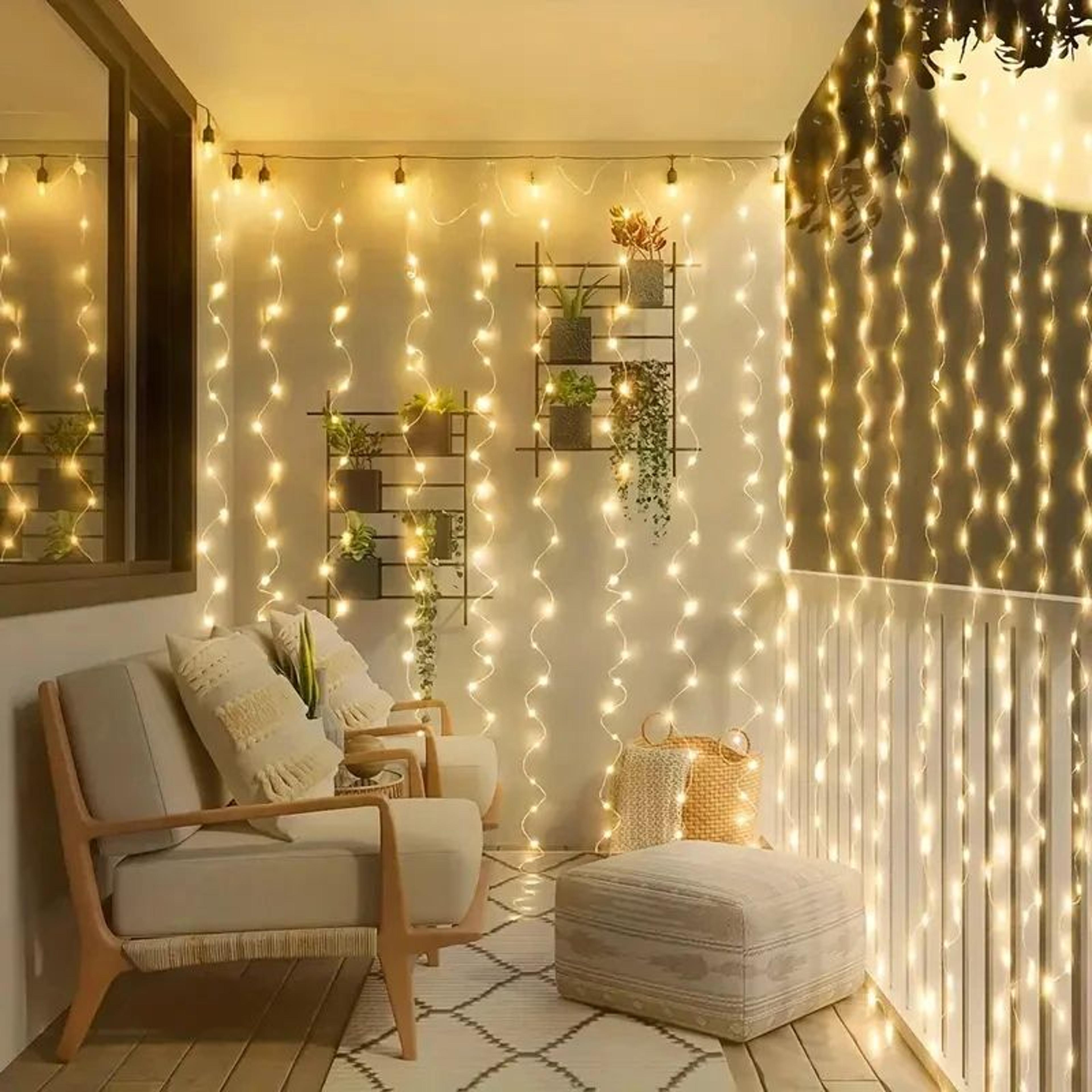Valentines Day LED Curtain Fairy Lights With Remote 1