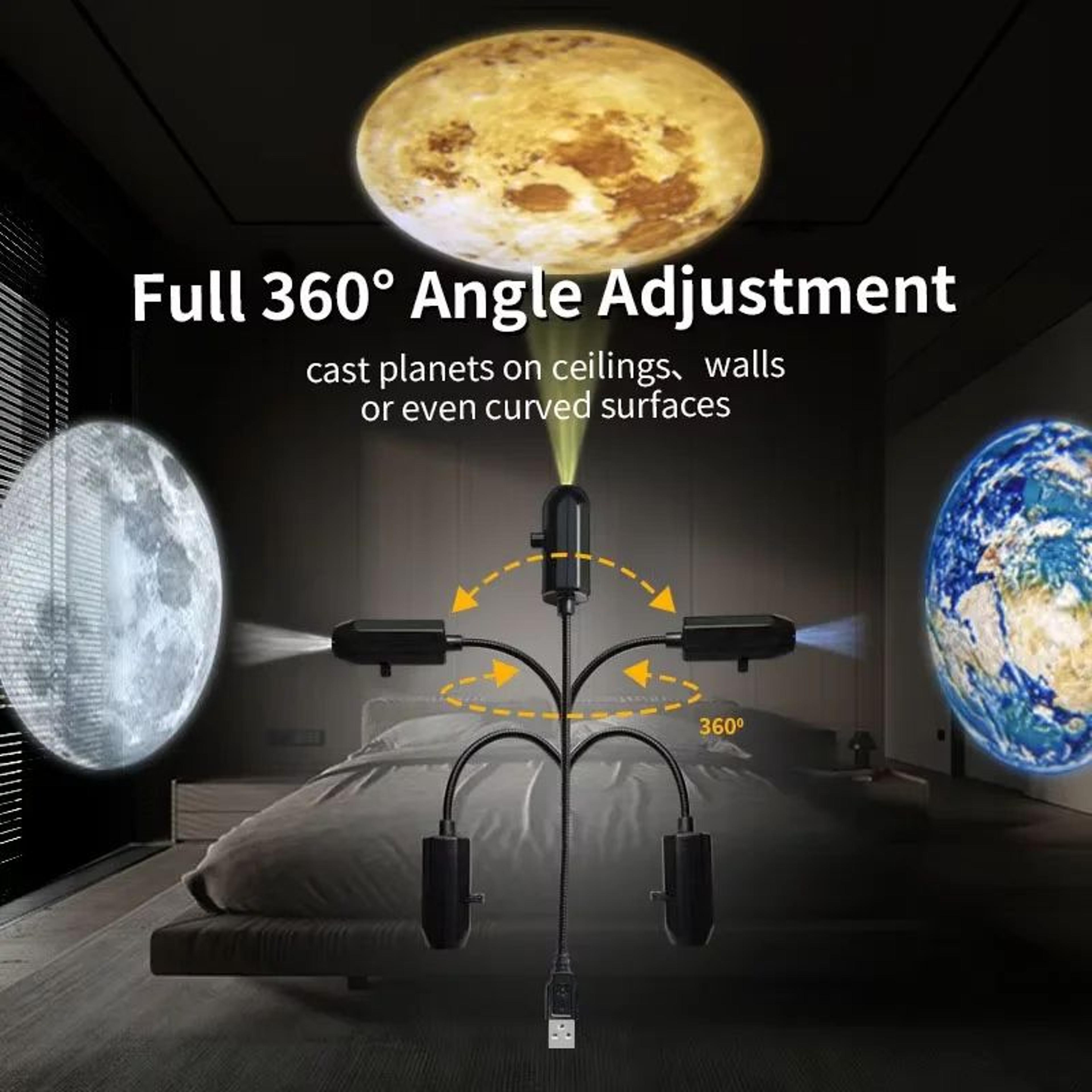 USB Moon Earth Projection Atmosphere Light 1