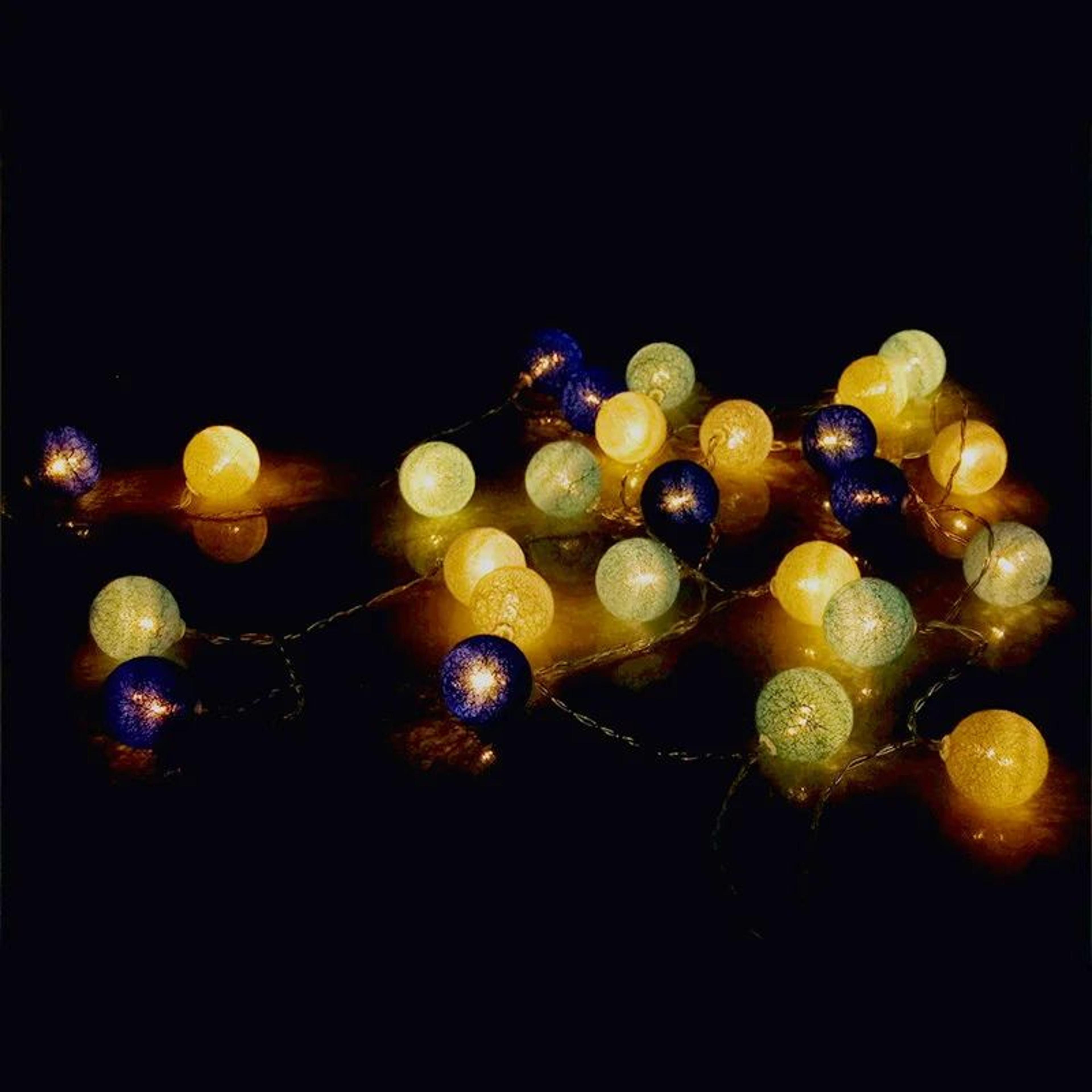 Cotton Ball LED String Lights For Home And Party Decor 5