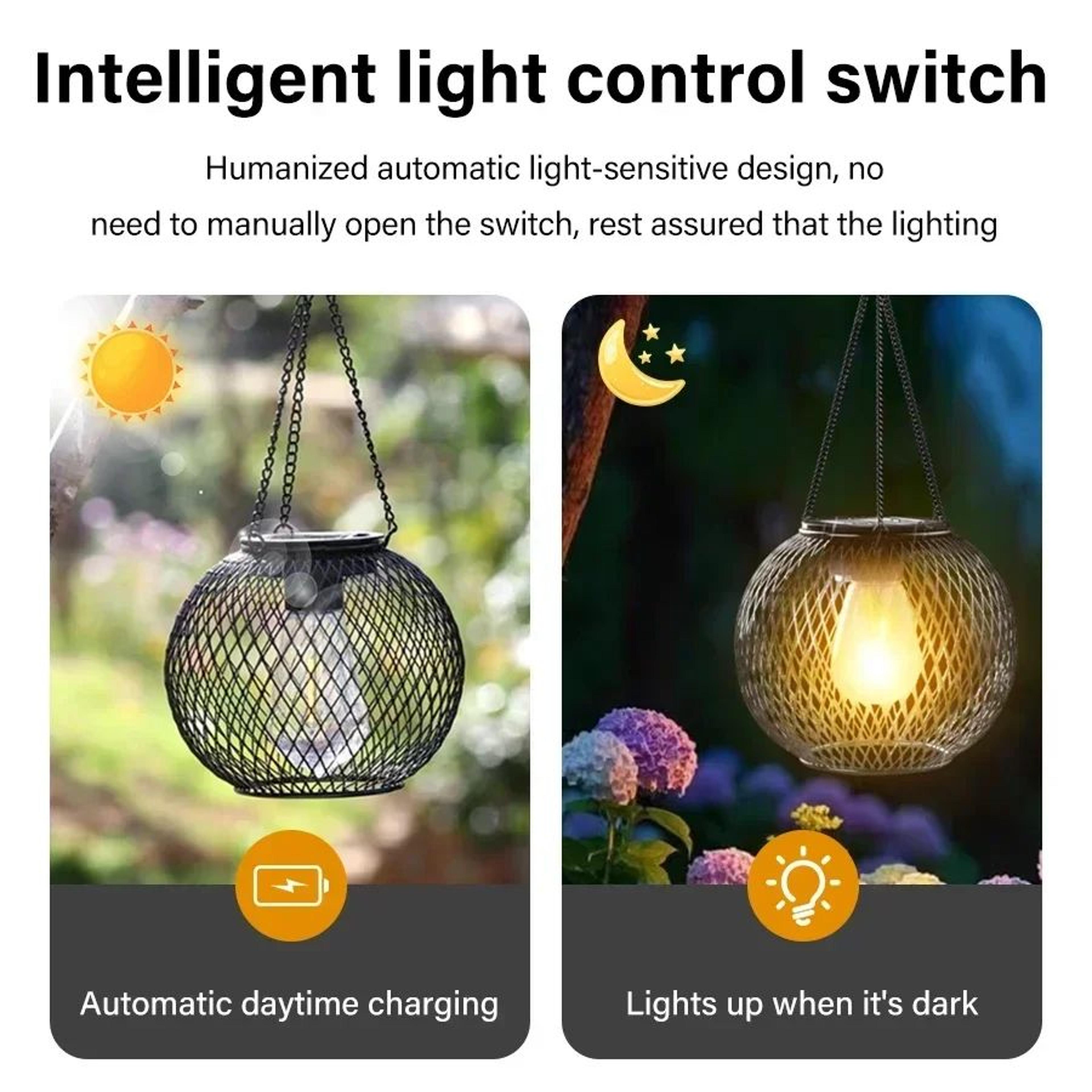 Waterproof Solar Hanging Lantern For Outdoor Garden Decor 3