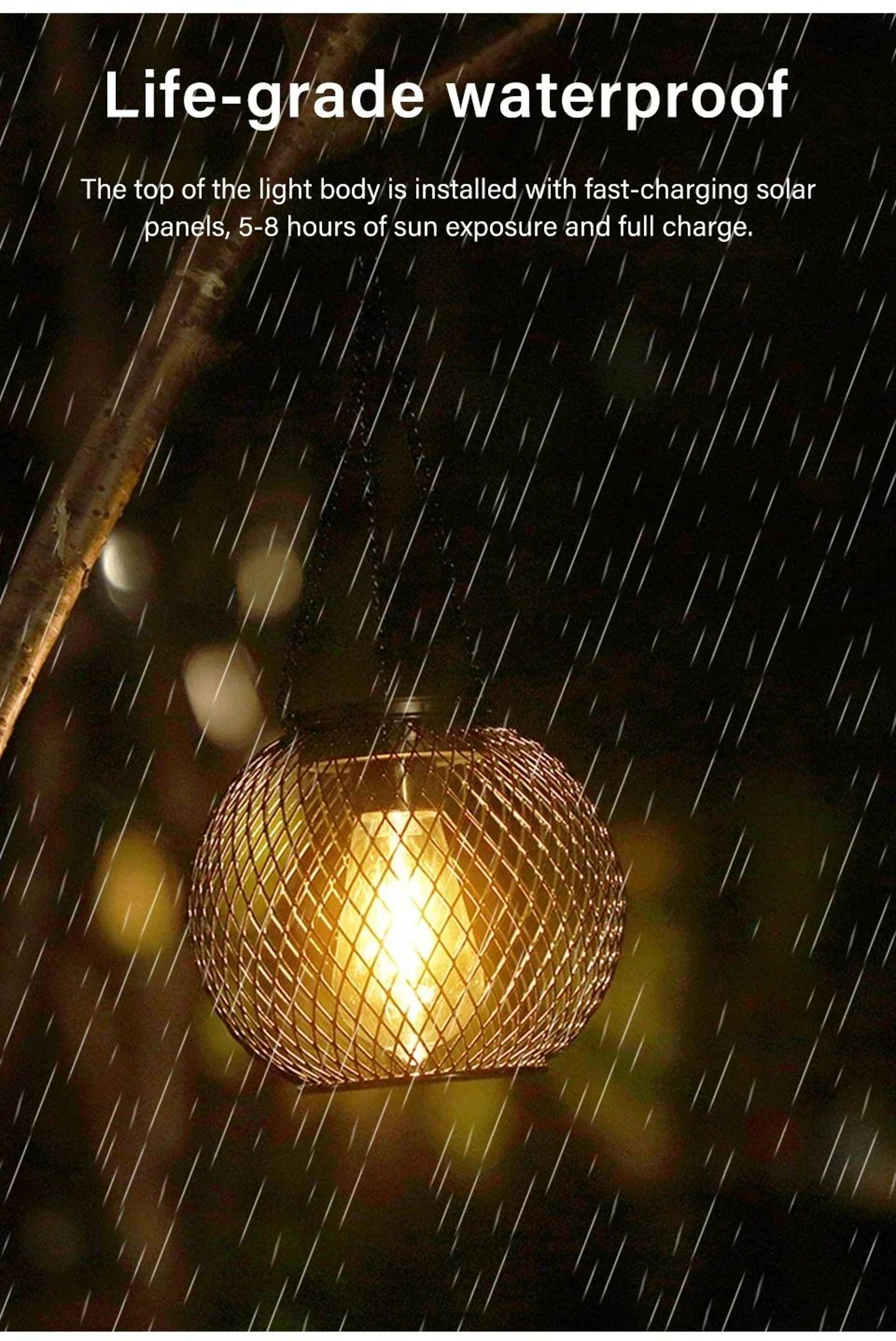 Waterproof Solar Hanging Lantern For Outdoor Garden Decor 9