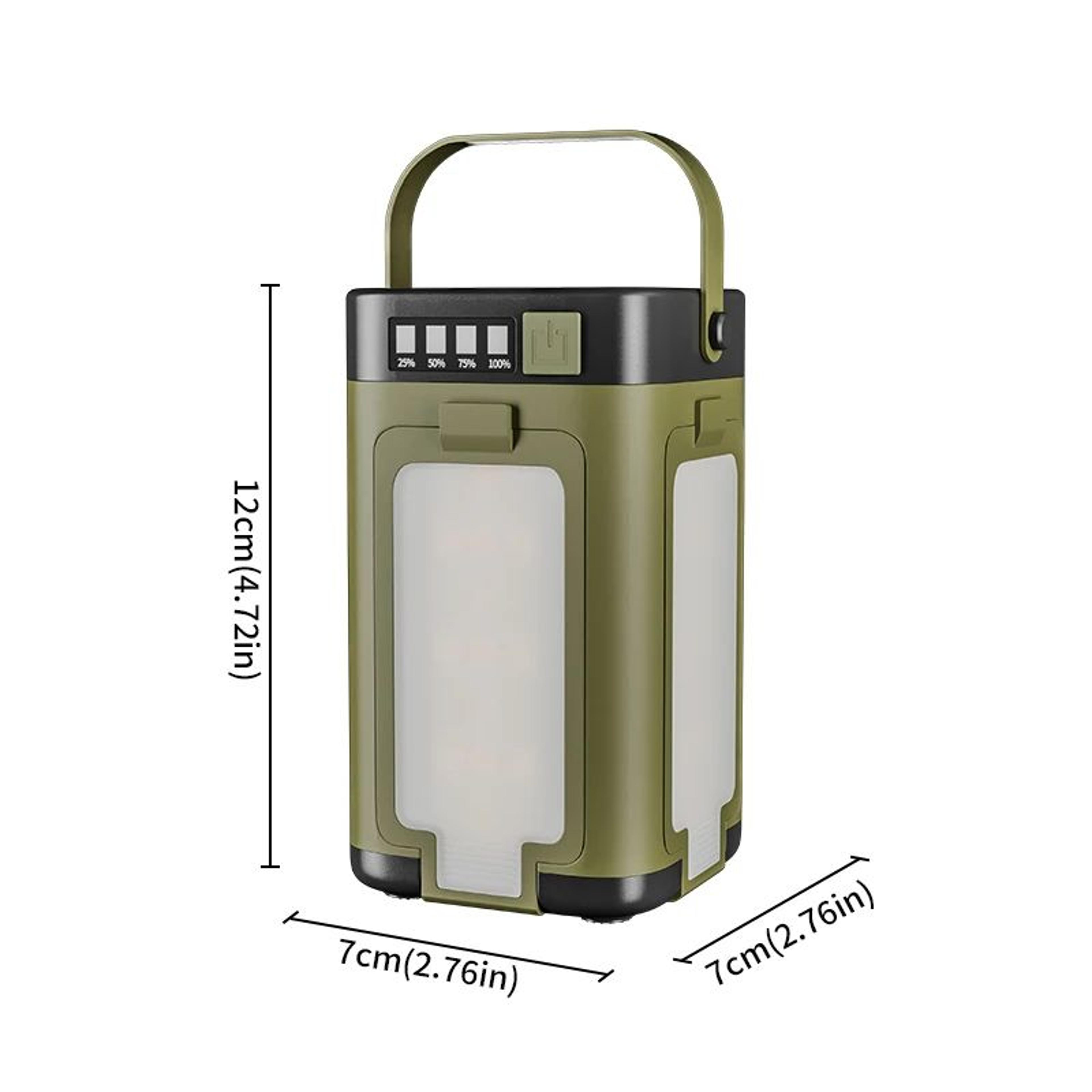 Foldable Solar Rechargeable Camping Light With 2000mAh Power Bank 3