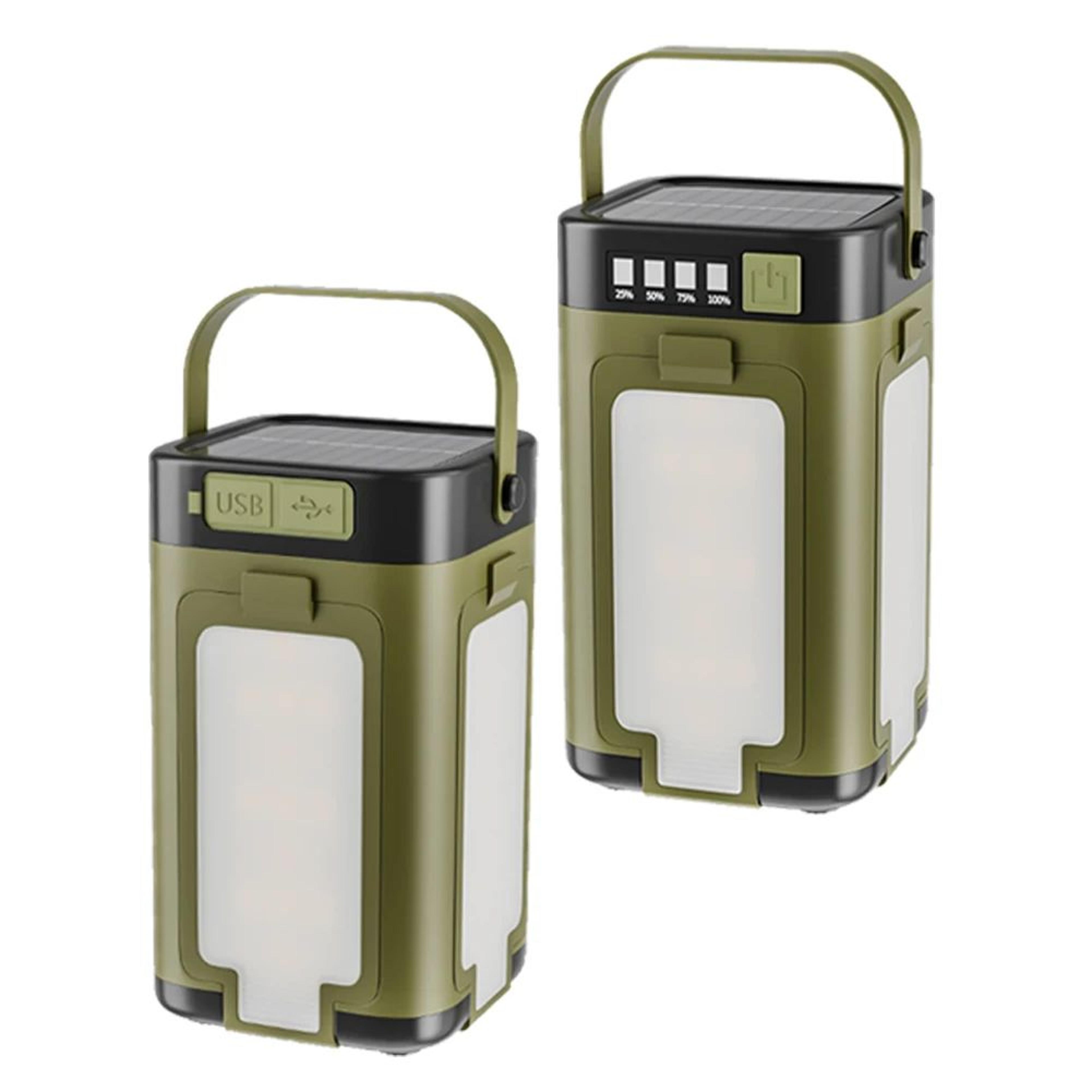 Foldable Rechargeable LED Camping Lantern With Power Bank 1