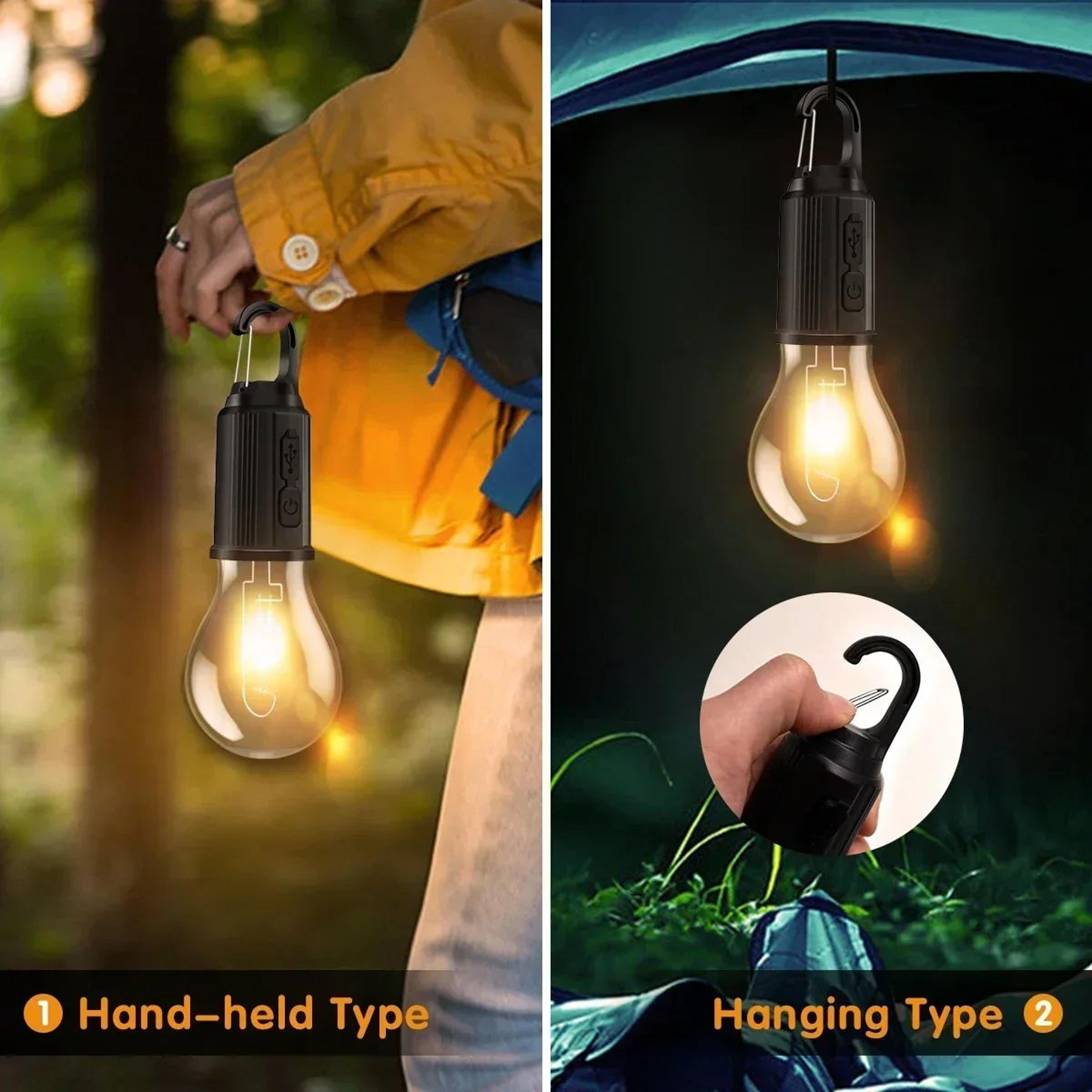 Portable Type C Rechargeable LED Camping Lantern With Hook 2