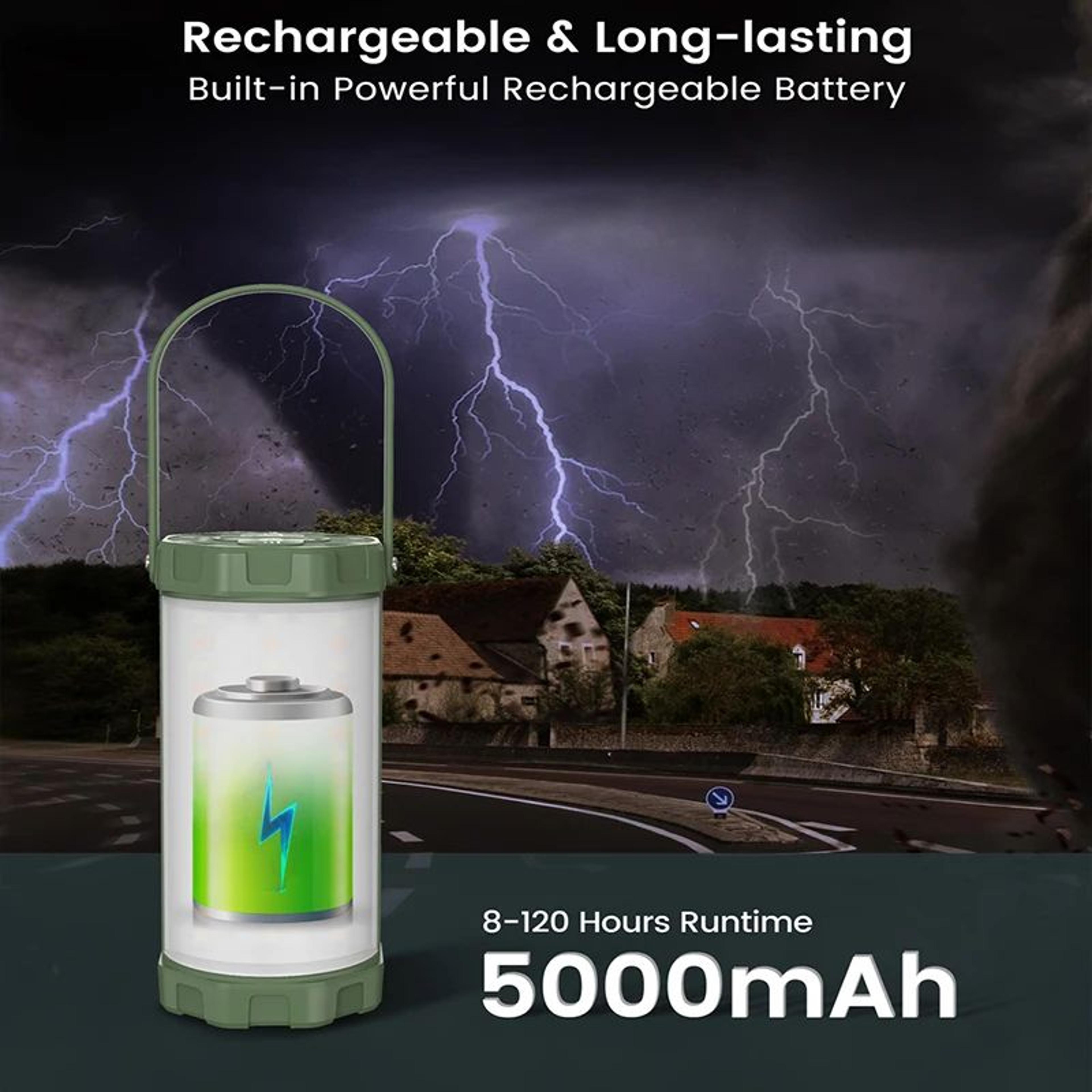 106 LED Rechargeable Camping Lantern With Power Bank 2