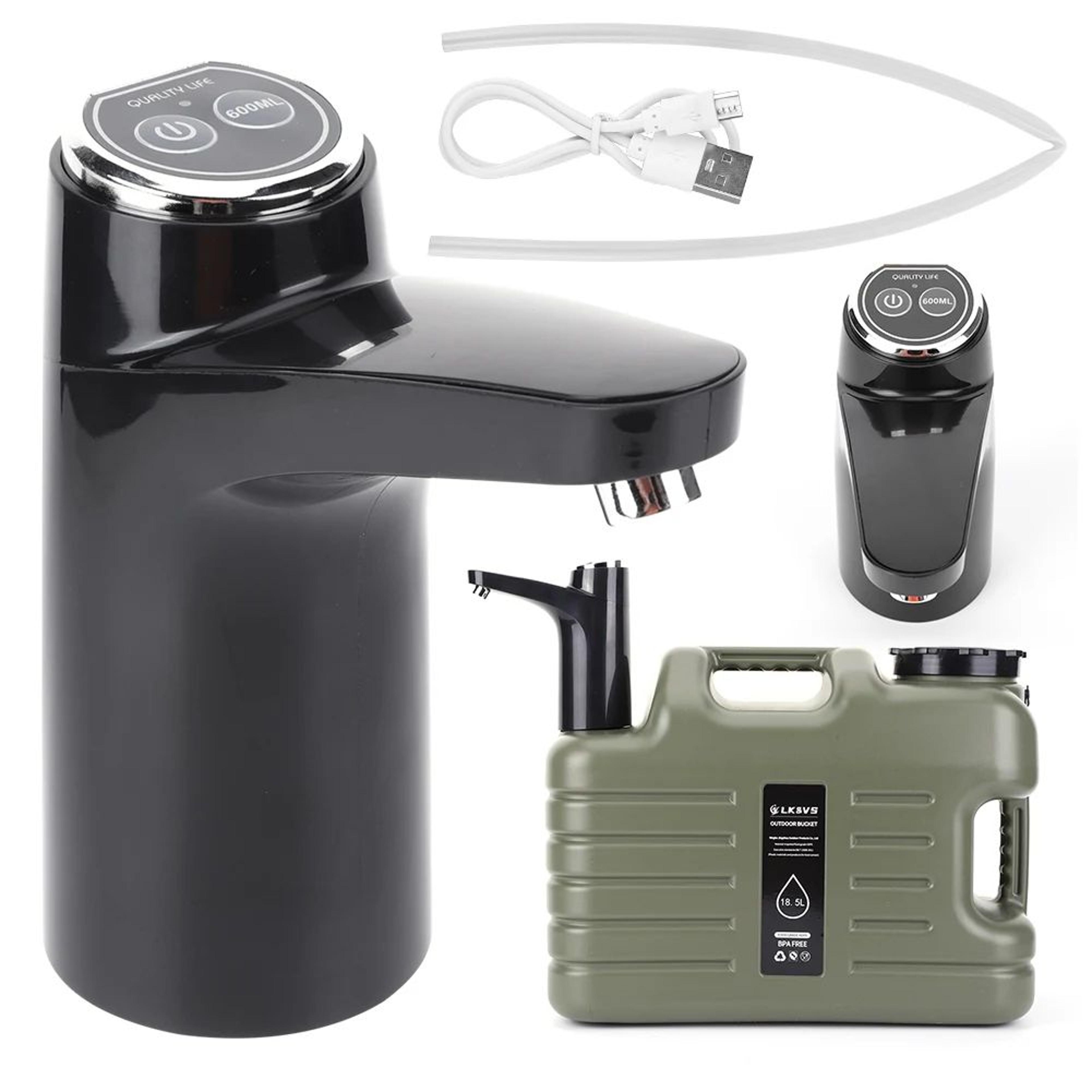 portable electric water pump with one key switch for camping